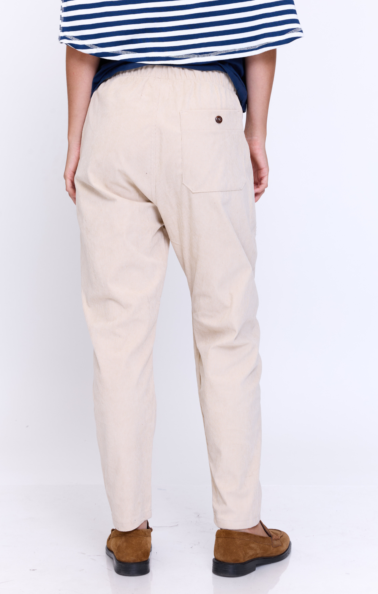 Cream - Corduroy Long Pants