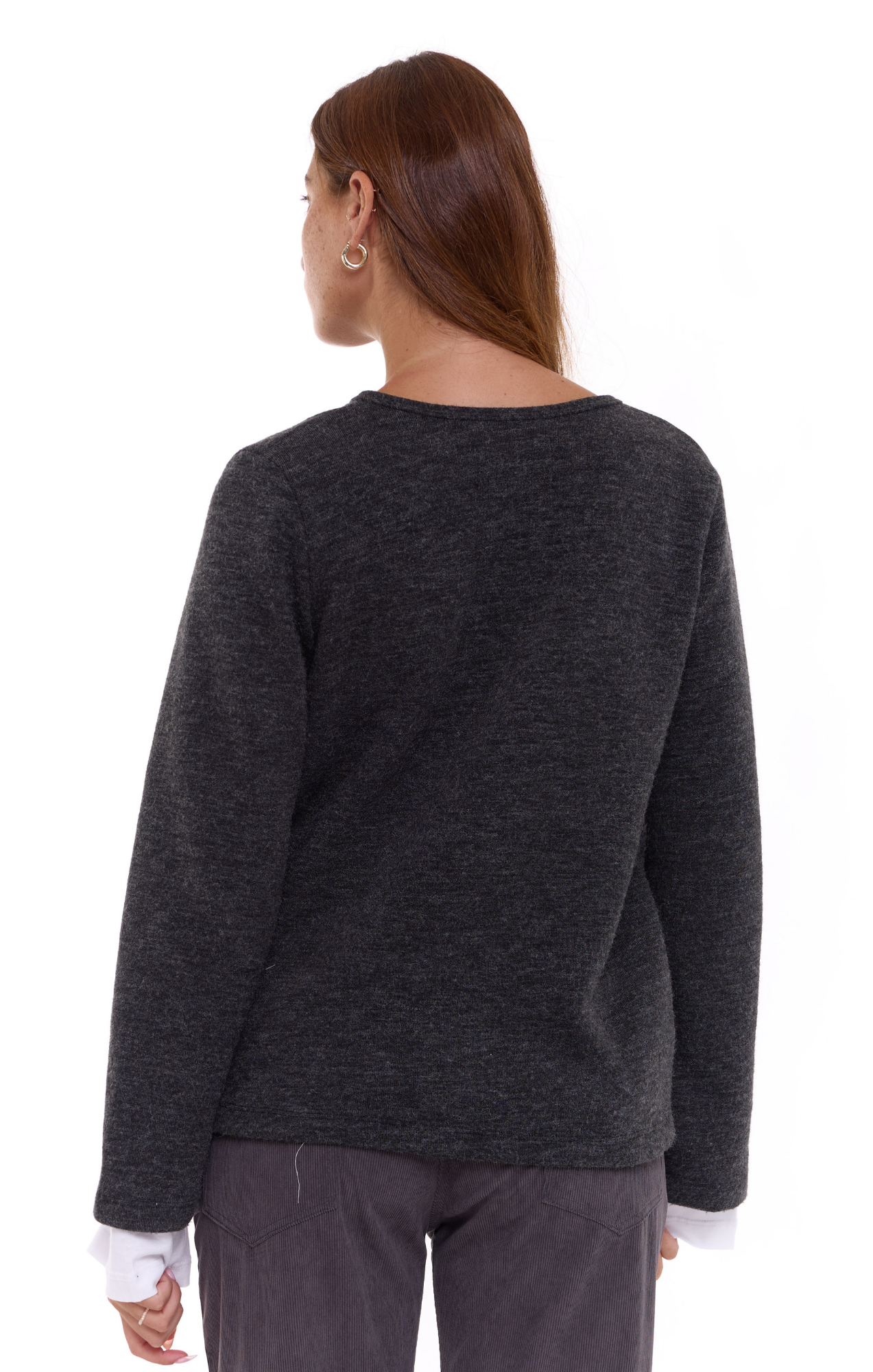 Tie cardigan - Dark gray