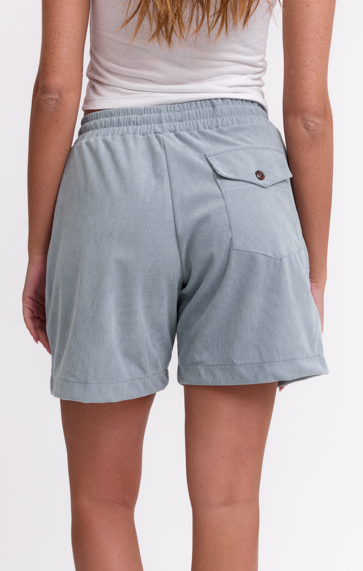 Light Blue - Corduroy Shorts