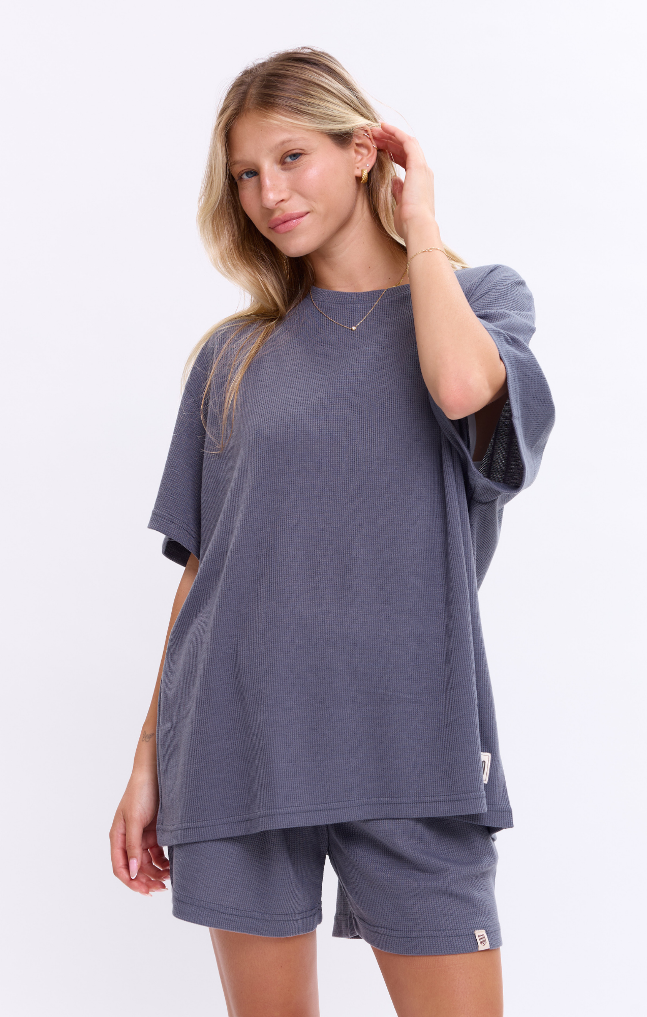 Blue - Waffle T-Shirt