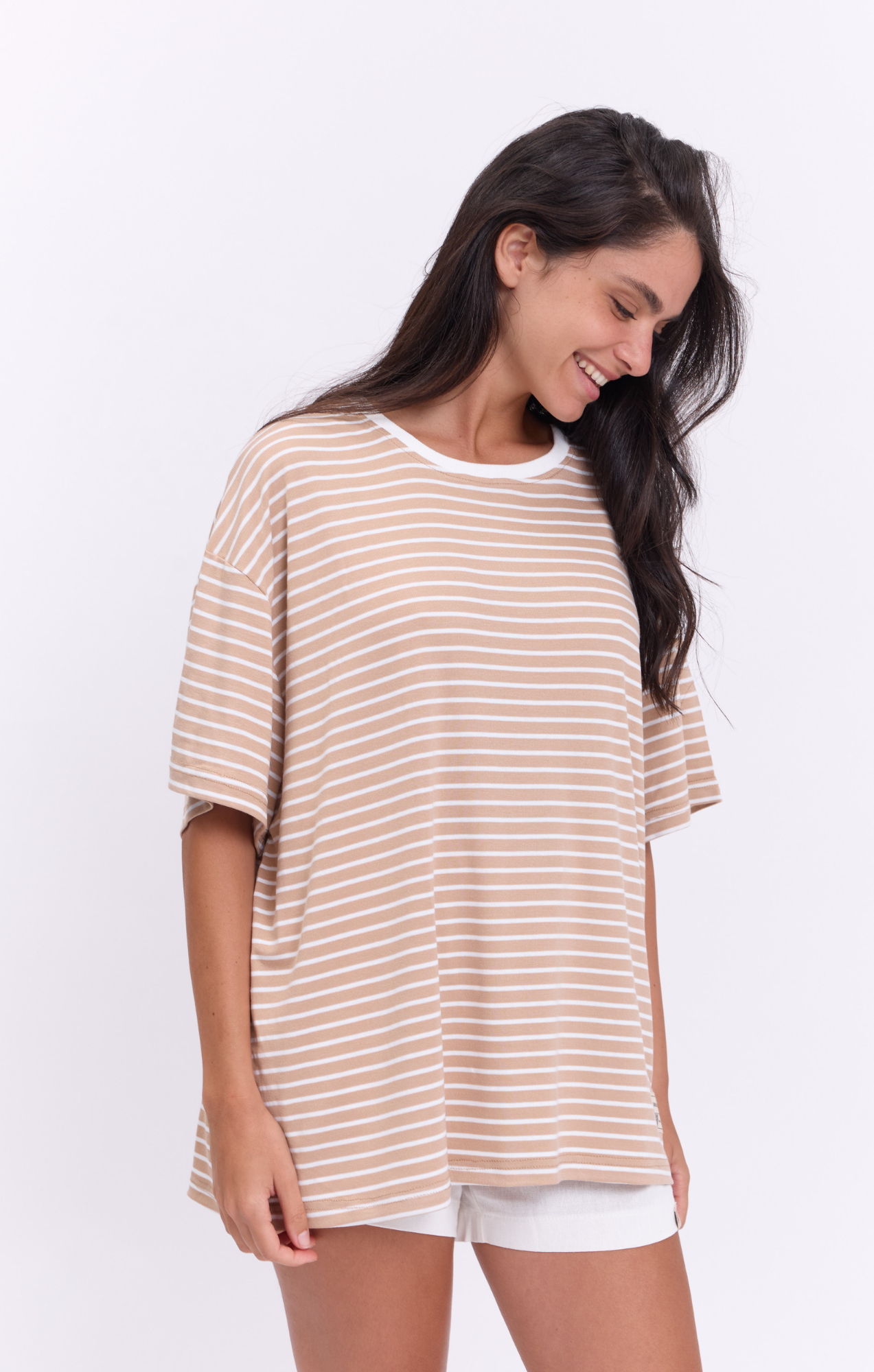 Beige Stripes T-Shirt