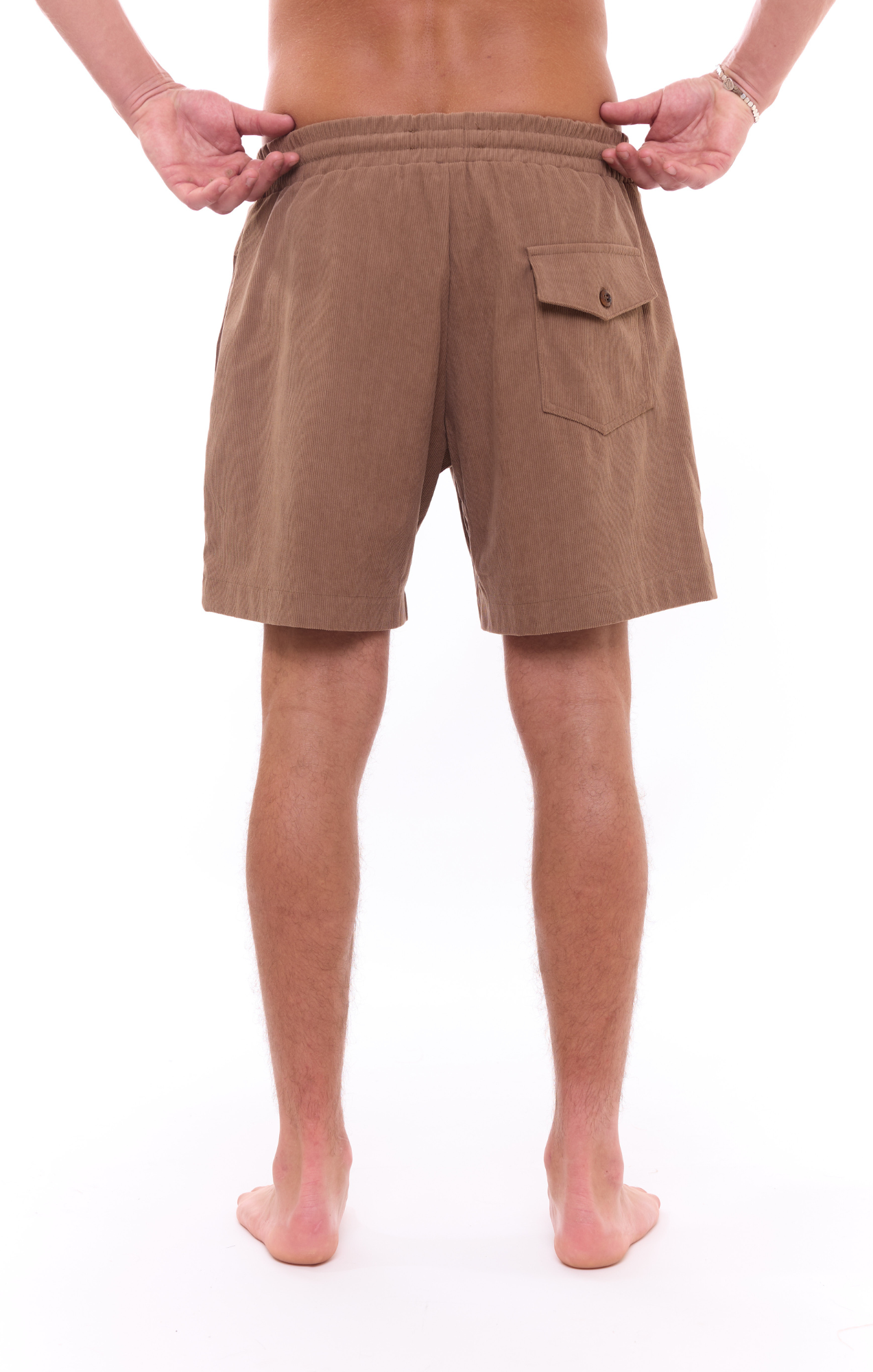 Khaki - Corduroy Shorts