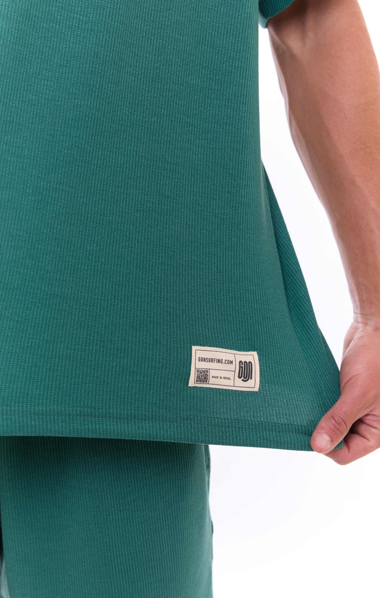 Turquoise - Waffle T-Shirt