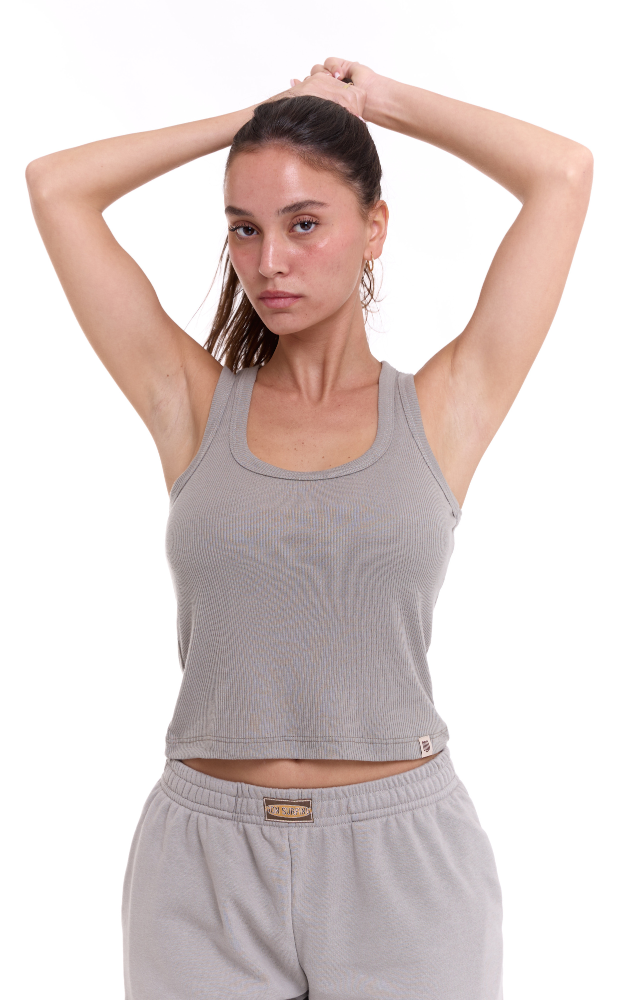 Tank top- Gray rib