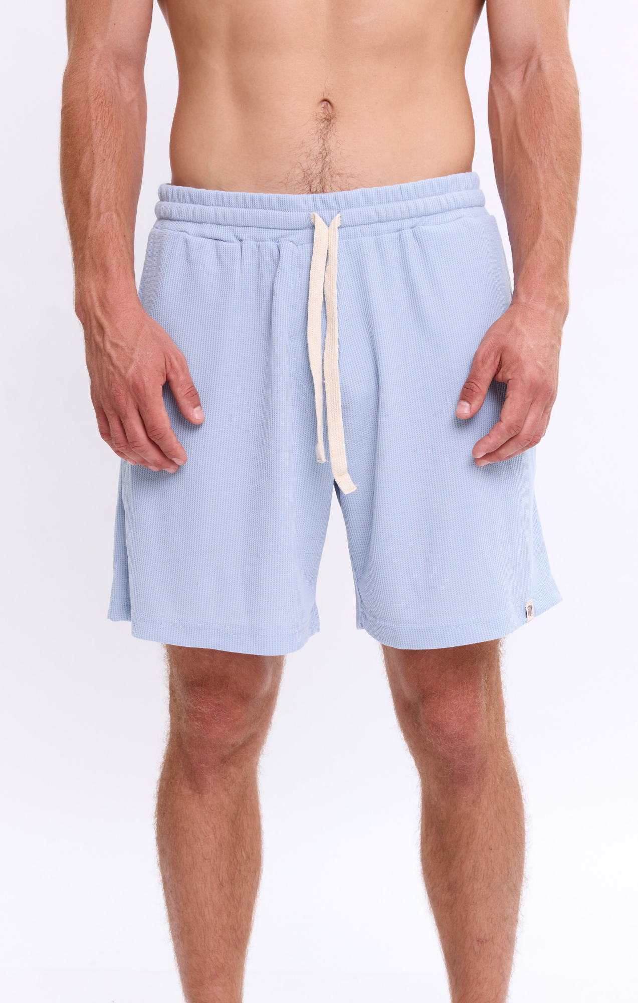 Light Blue - Waffle Shorts