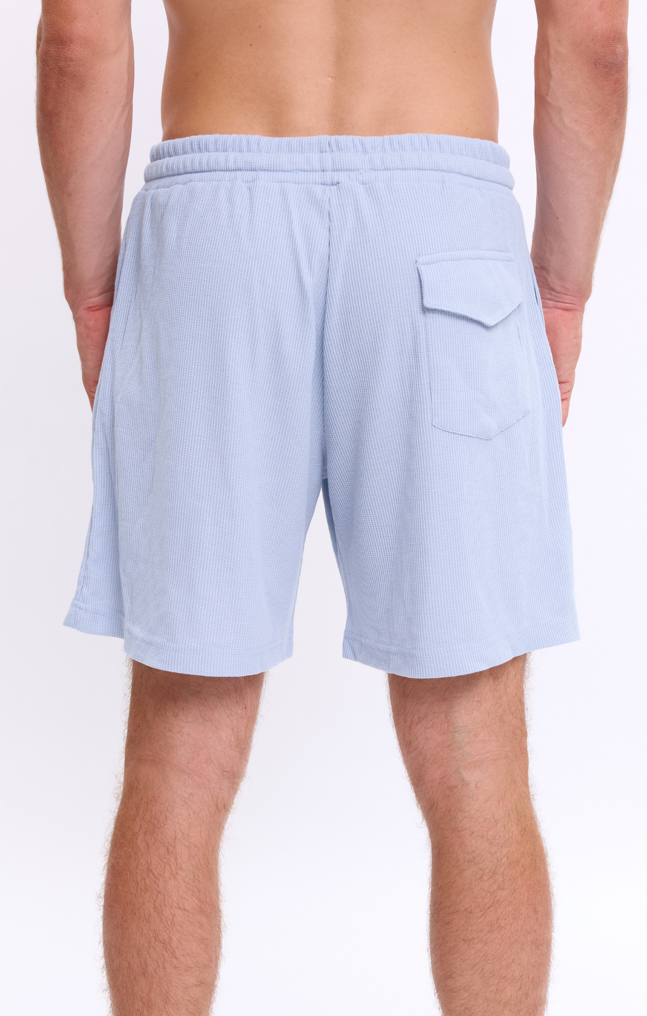 Light Blue - Waffle Shorts