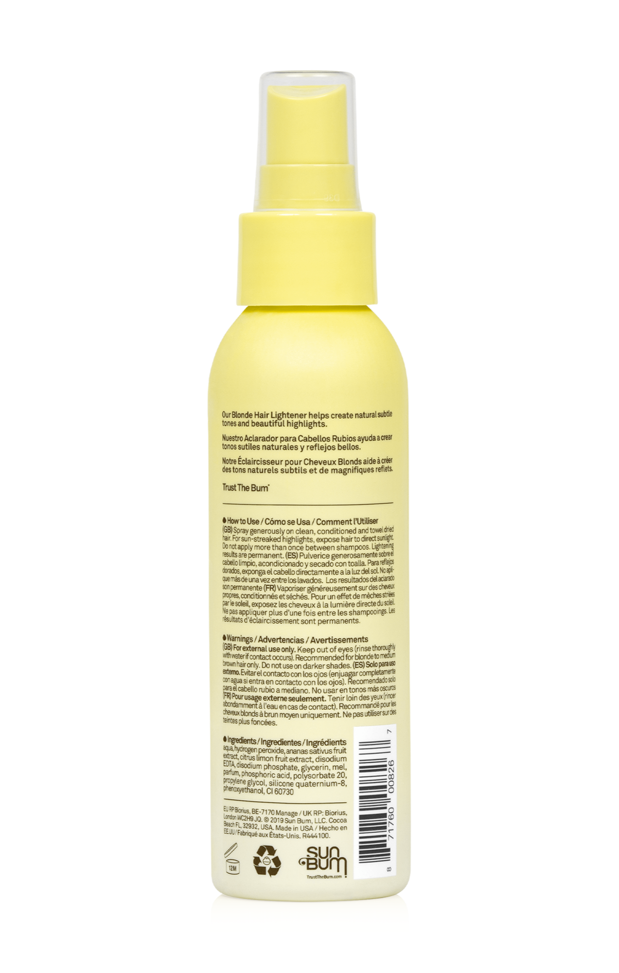 SUN BUM Blonde Hair Lightener 118m