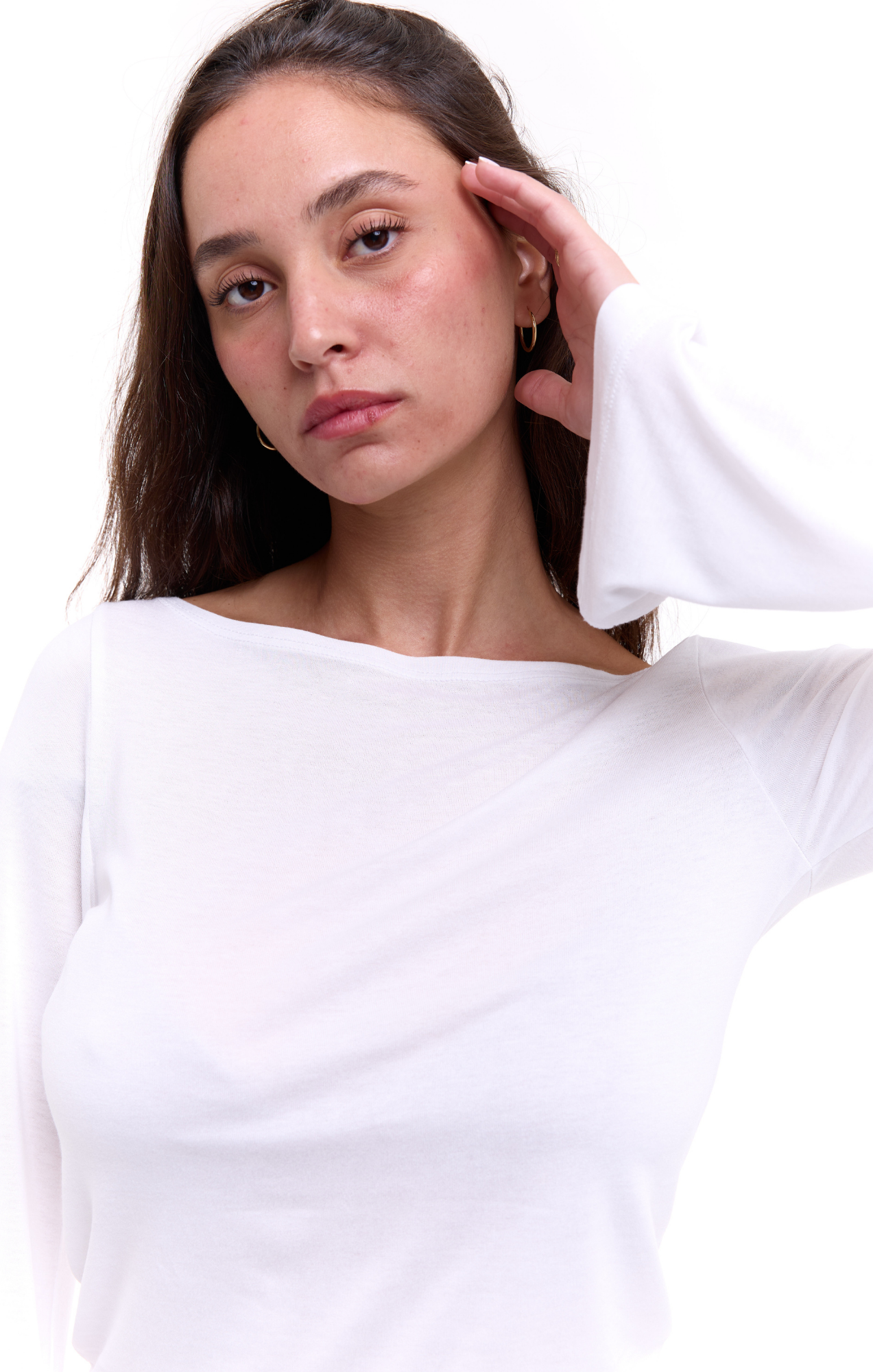 Off shoulder shirt - White