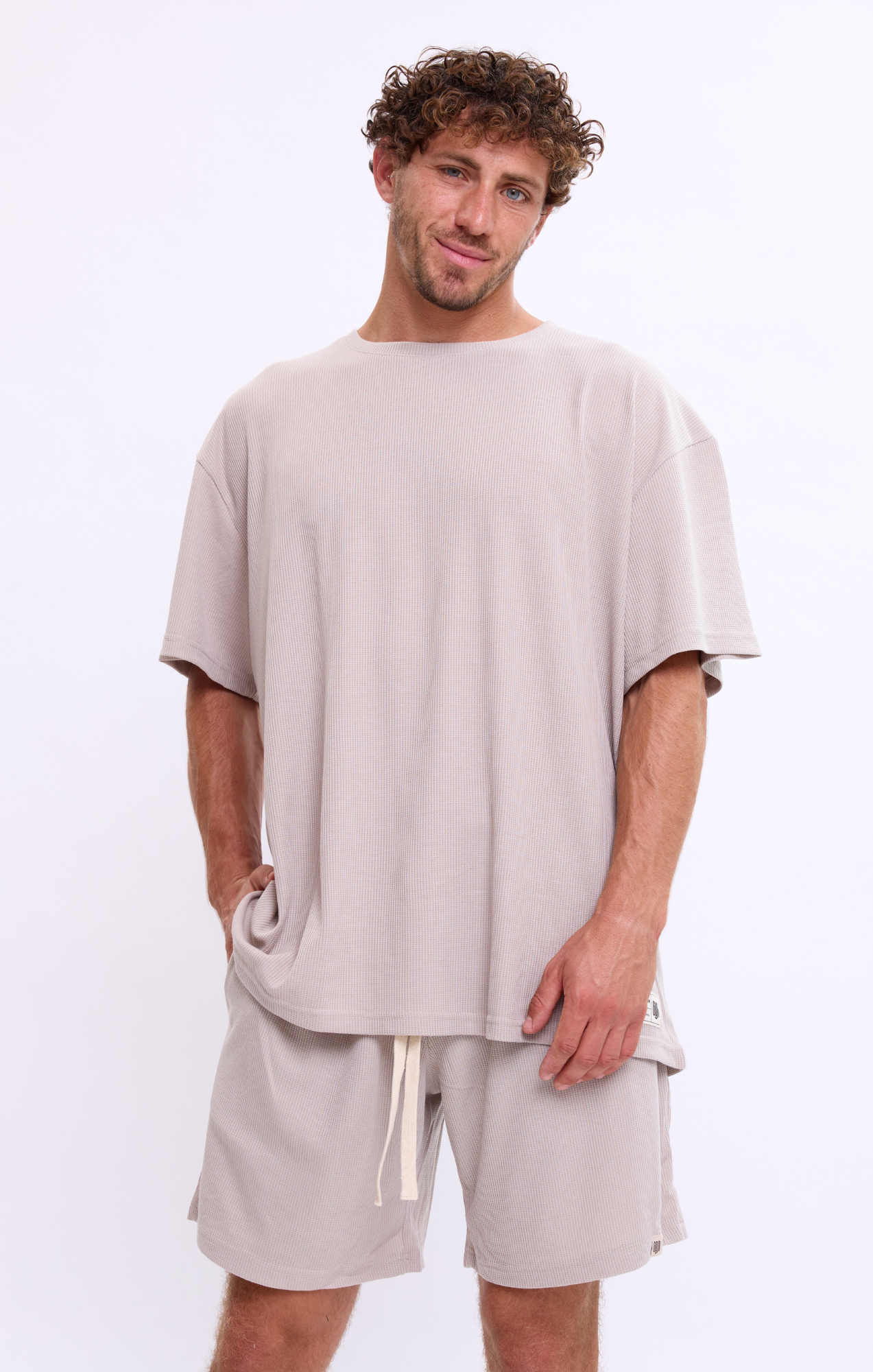 Khaki - Waffle T-Shirt