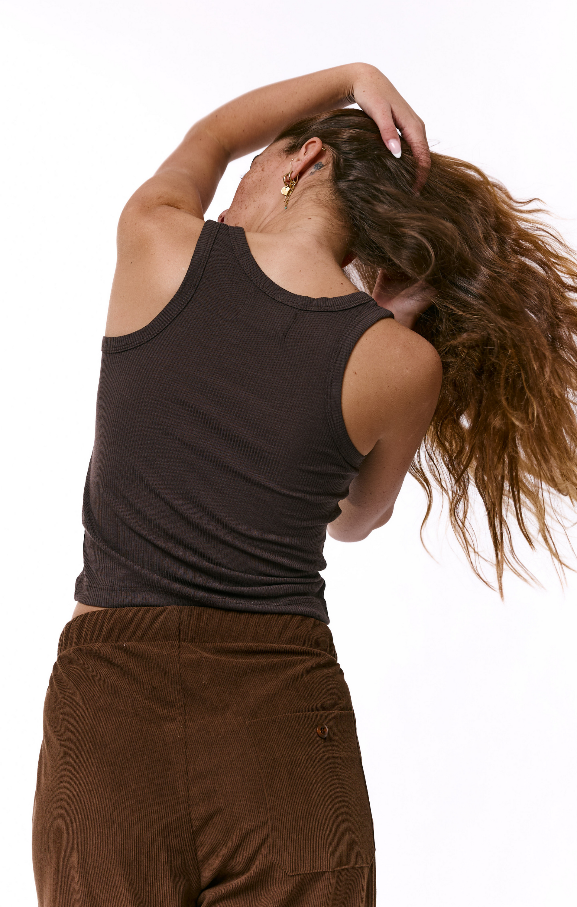 Tank top- Dark Brown