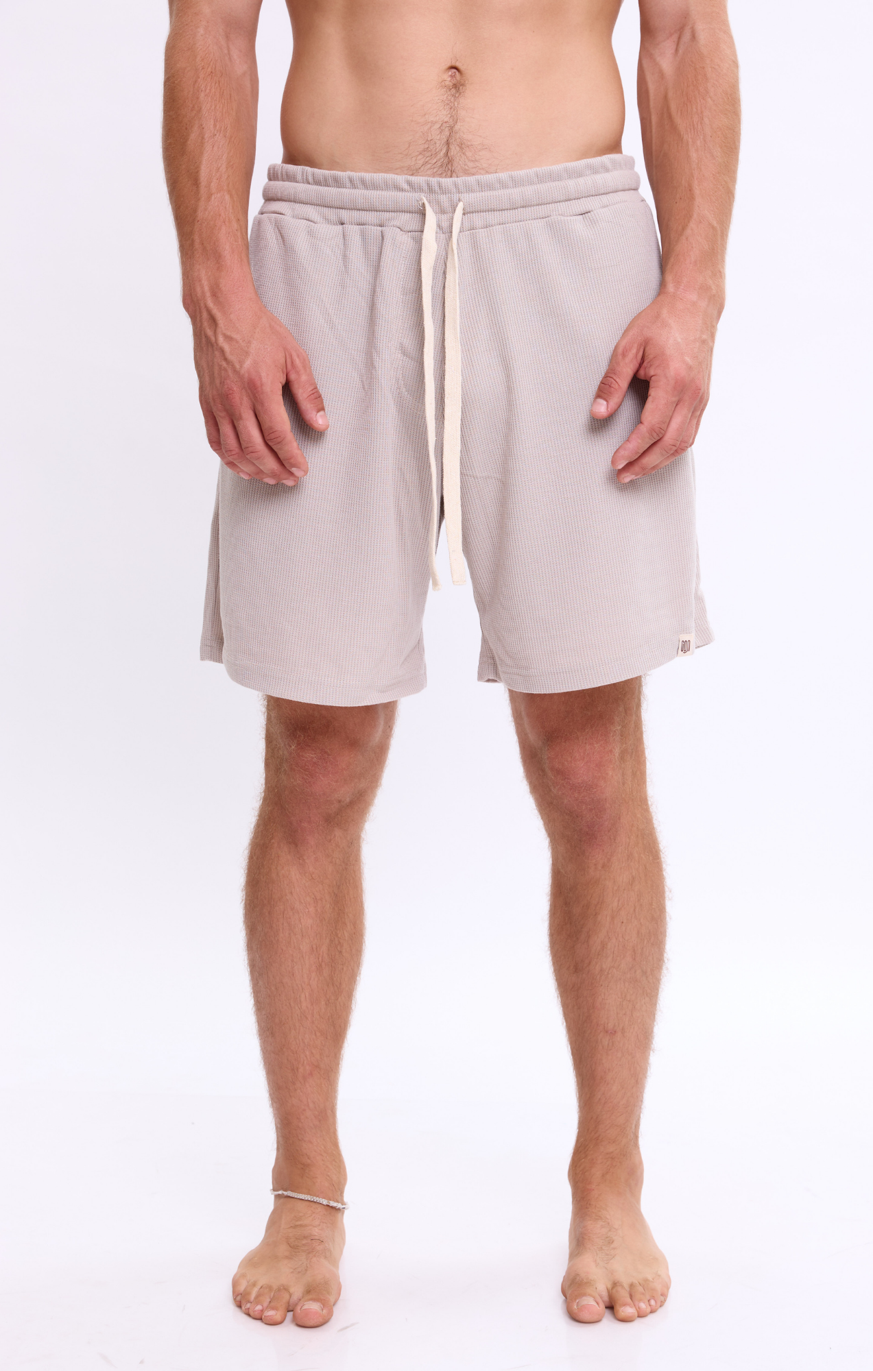 Khaki - Waffle Shorts