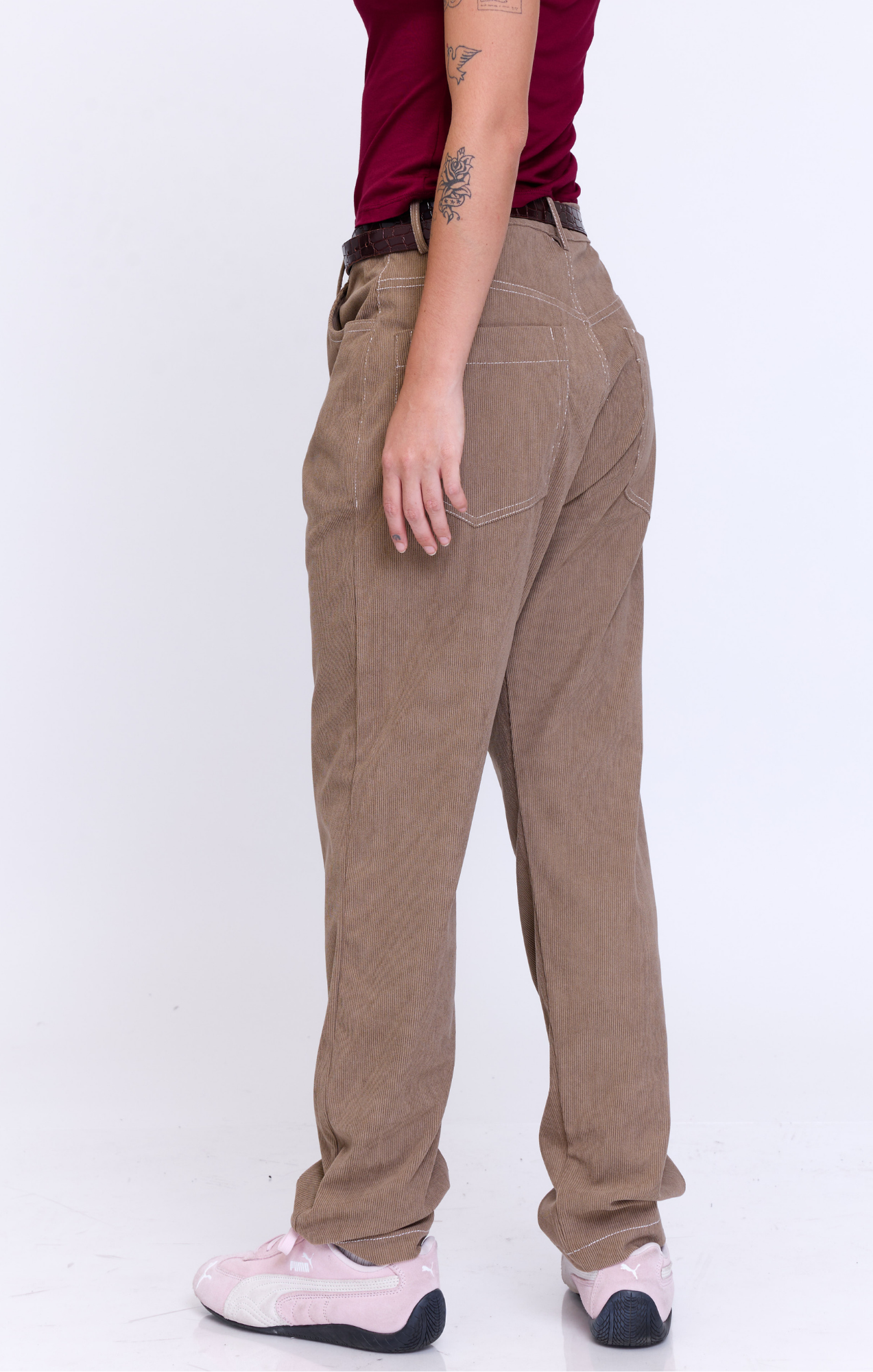 Baggy Khaki- corduroy long pants