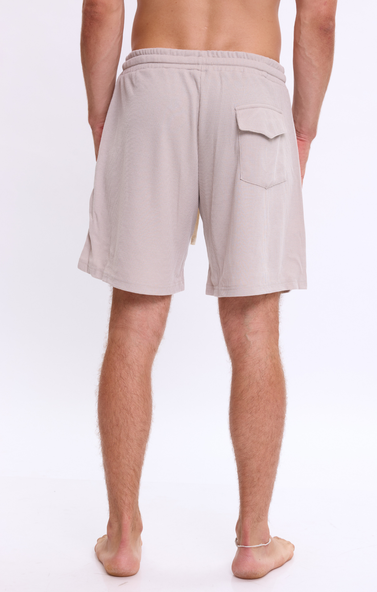 Khaki - Waffle Shorts