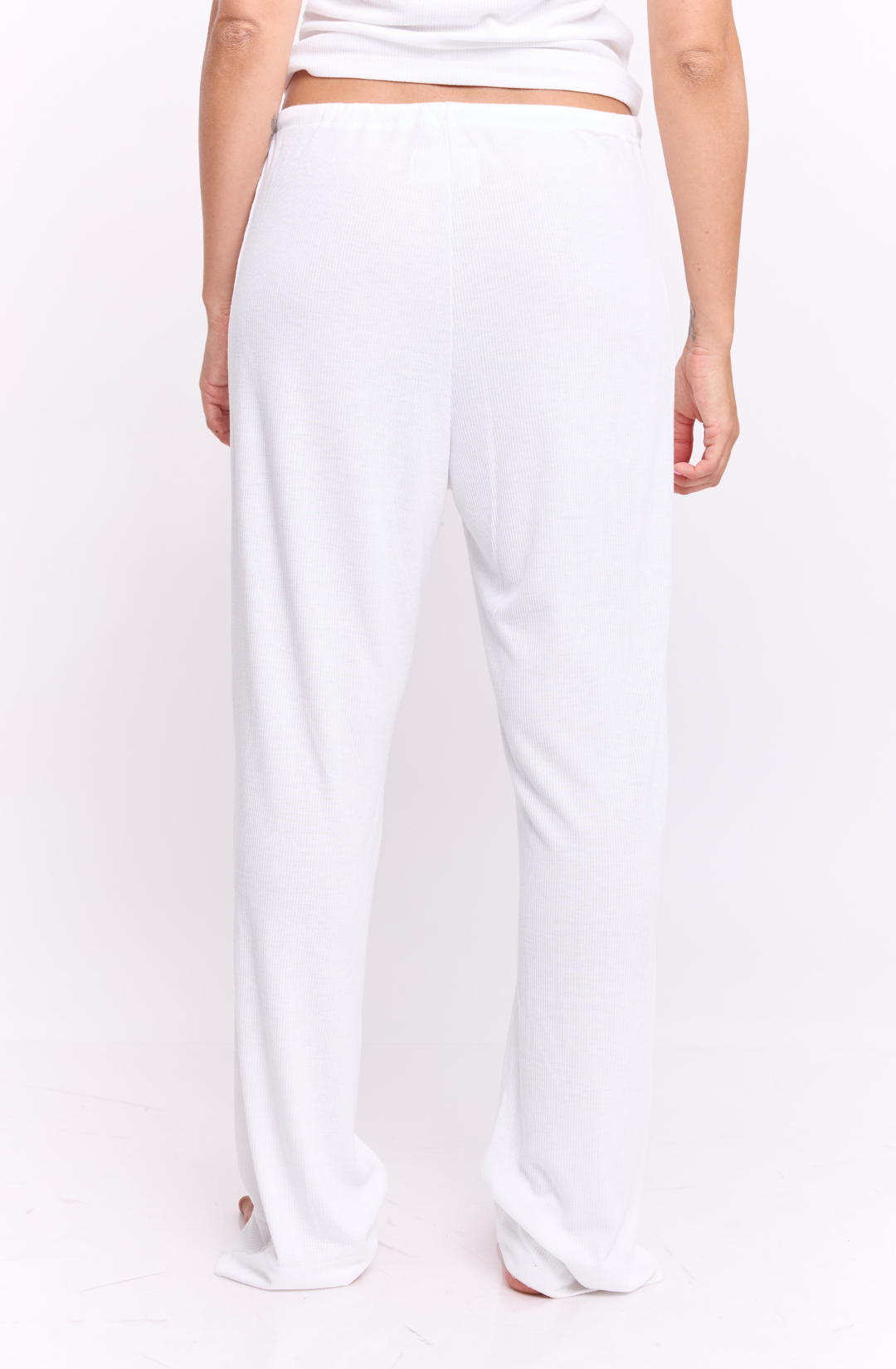 White rib - long pants