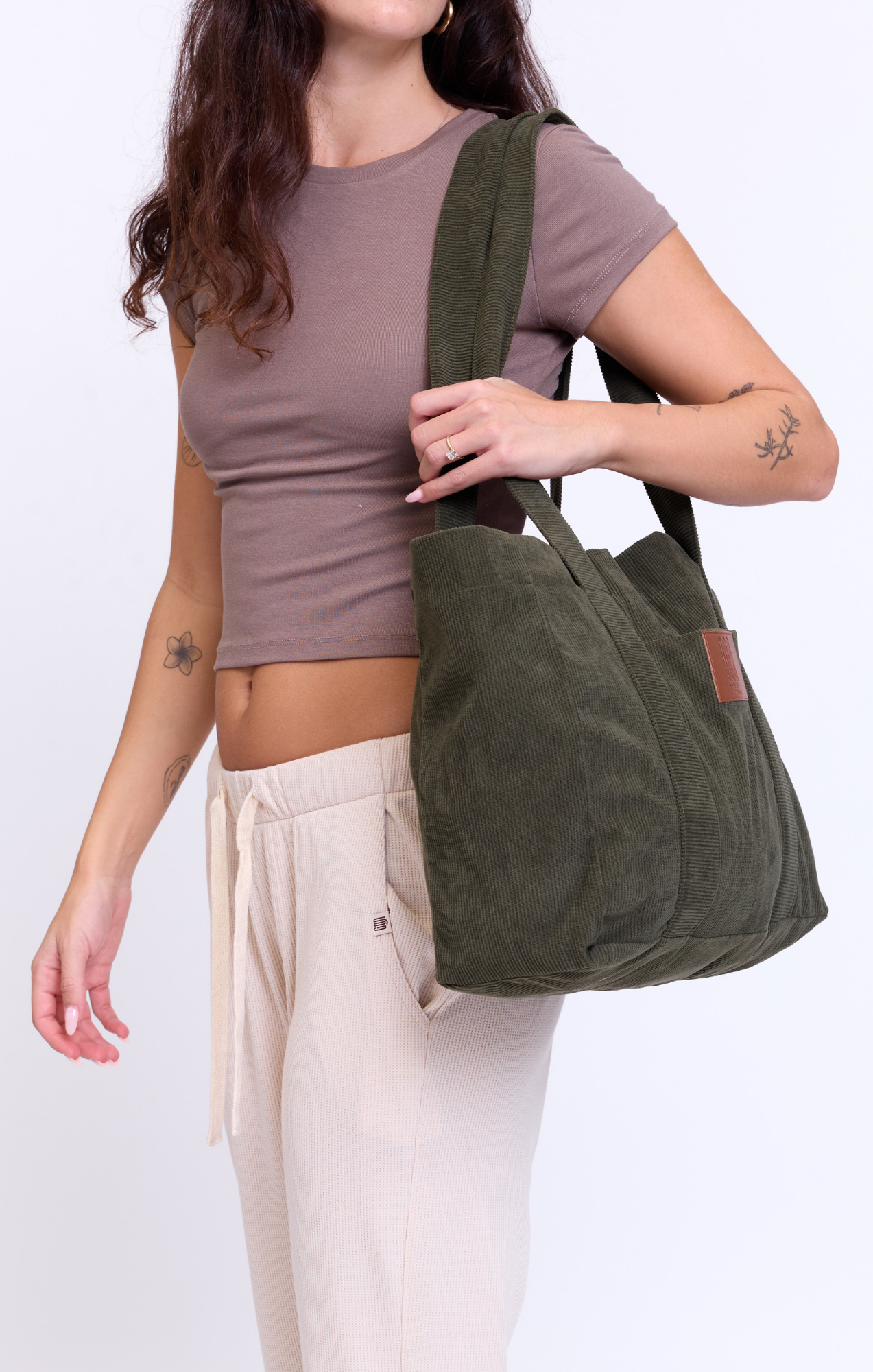 Olive - Corduroy Bag