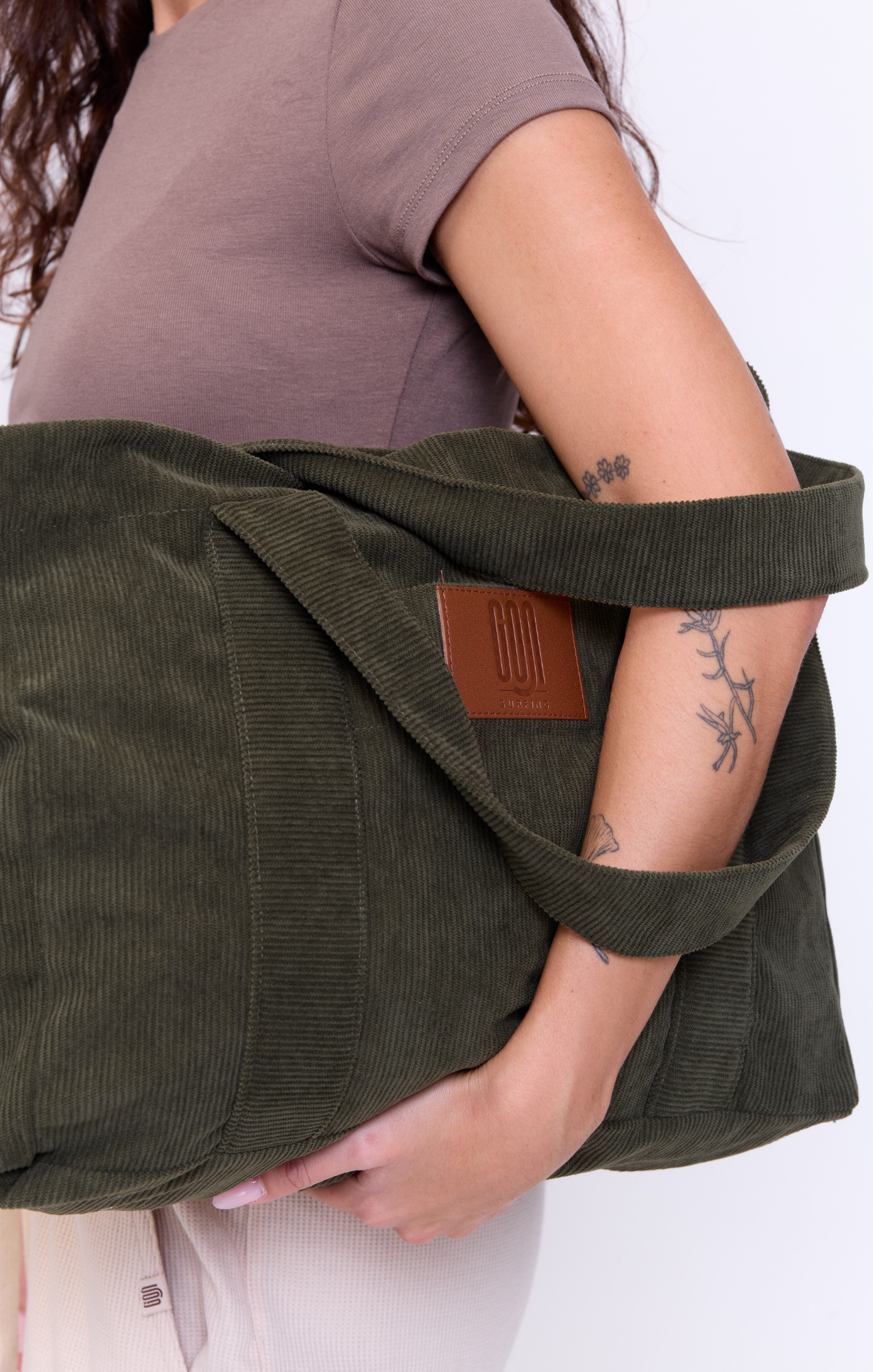 Olive - Corduroy Bag