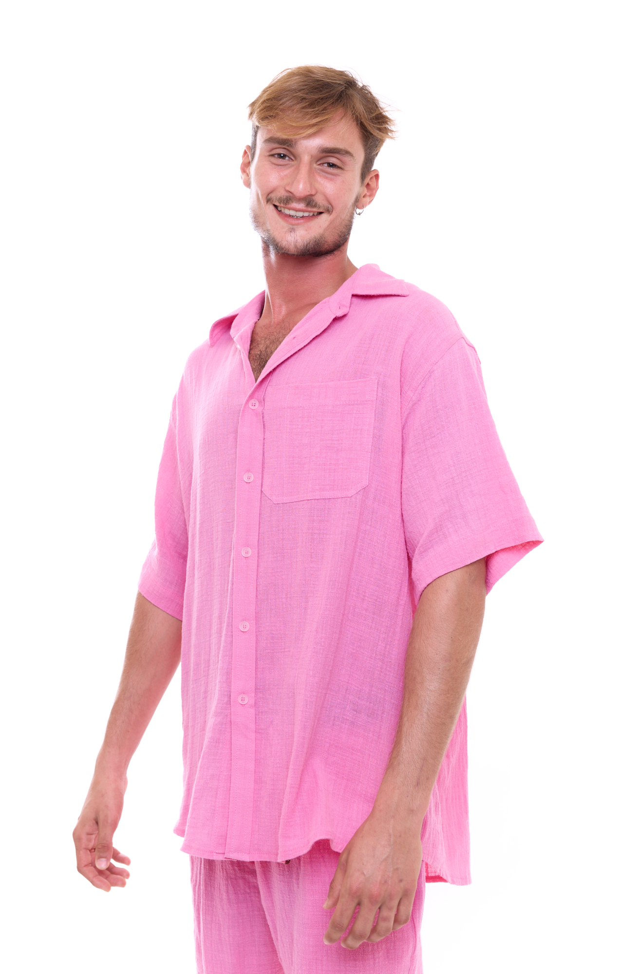 Pink - Unisex Oversize Shirt