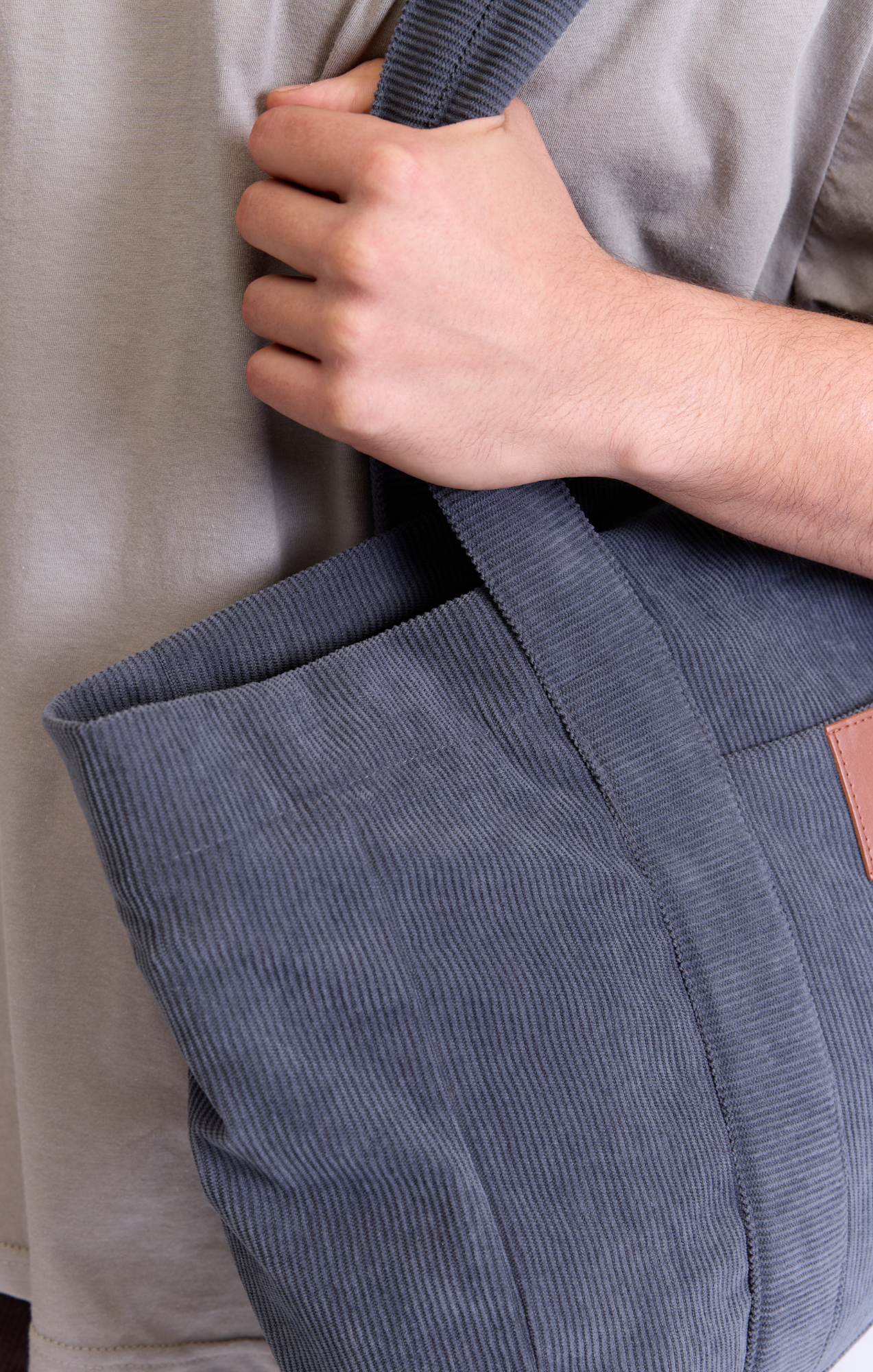 Dark gray - Corduroy Bag