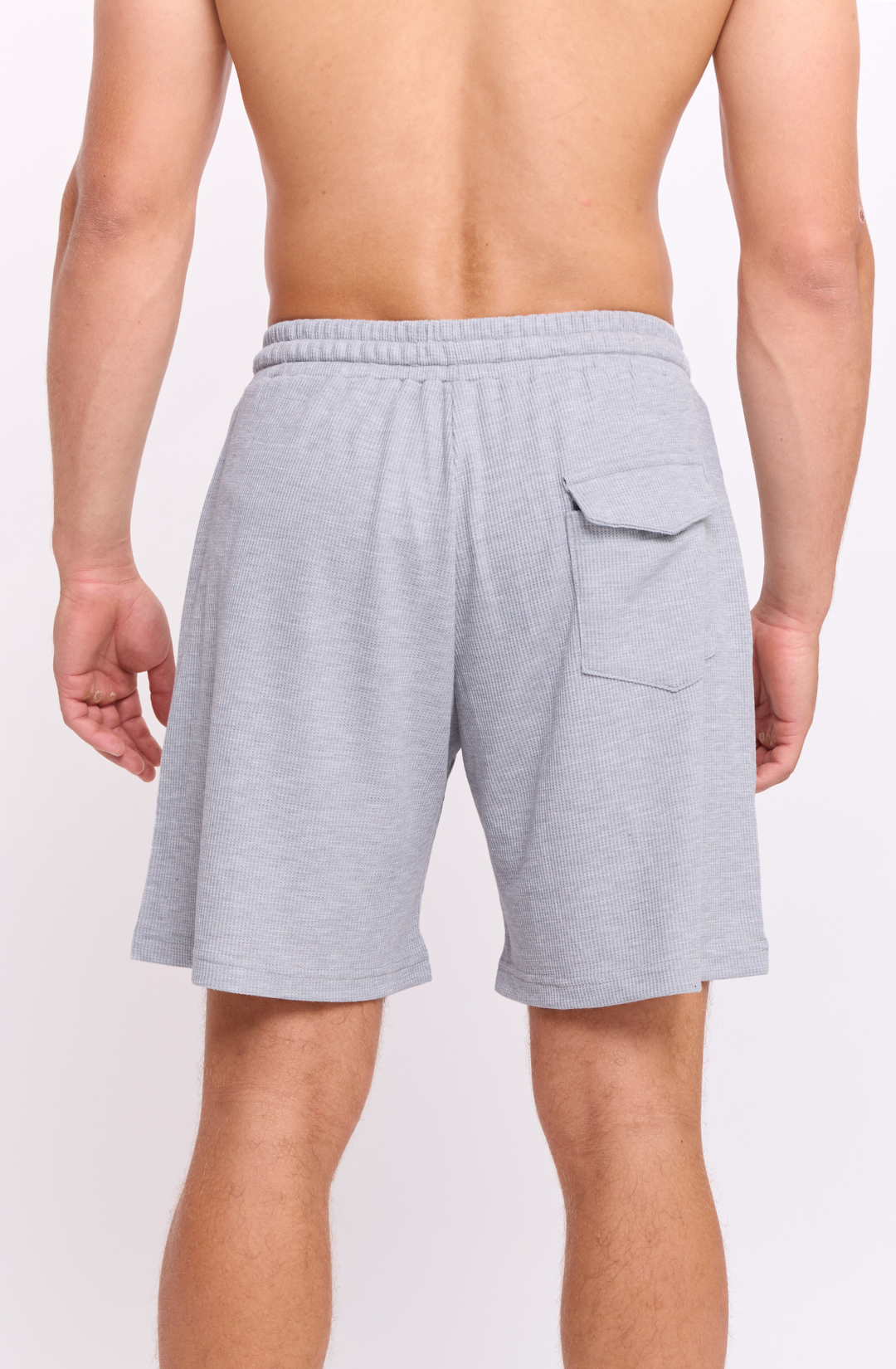 Gray - Waffle Shorts