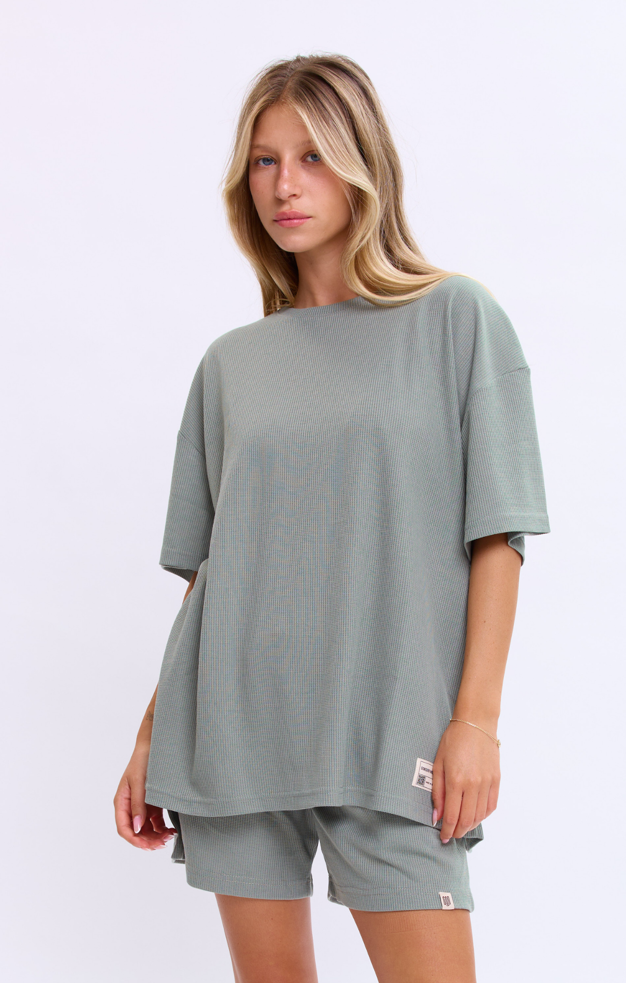 Gray Green - Waffle T-Shirt