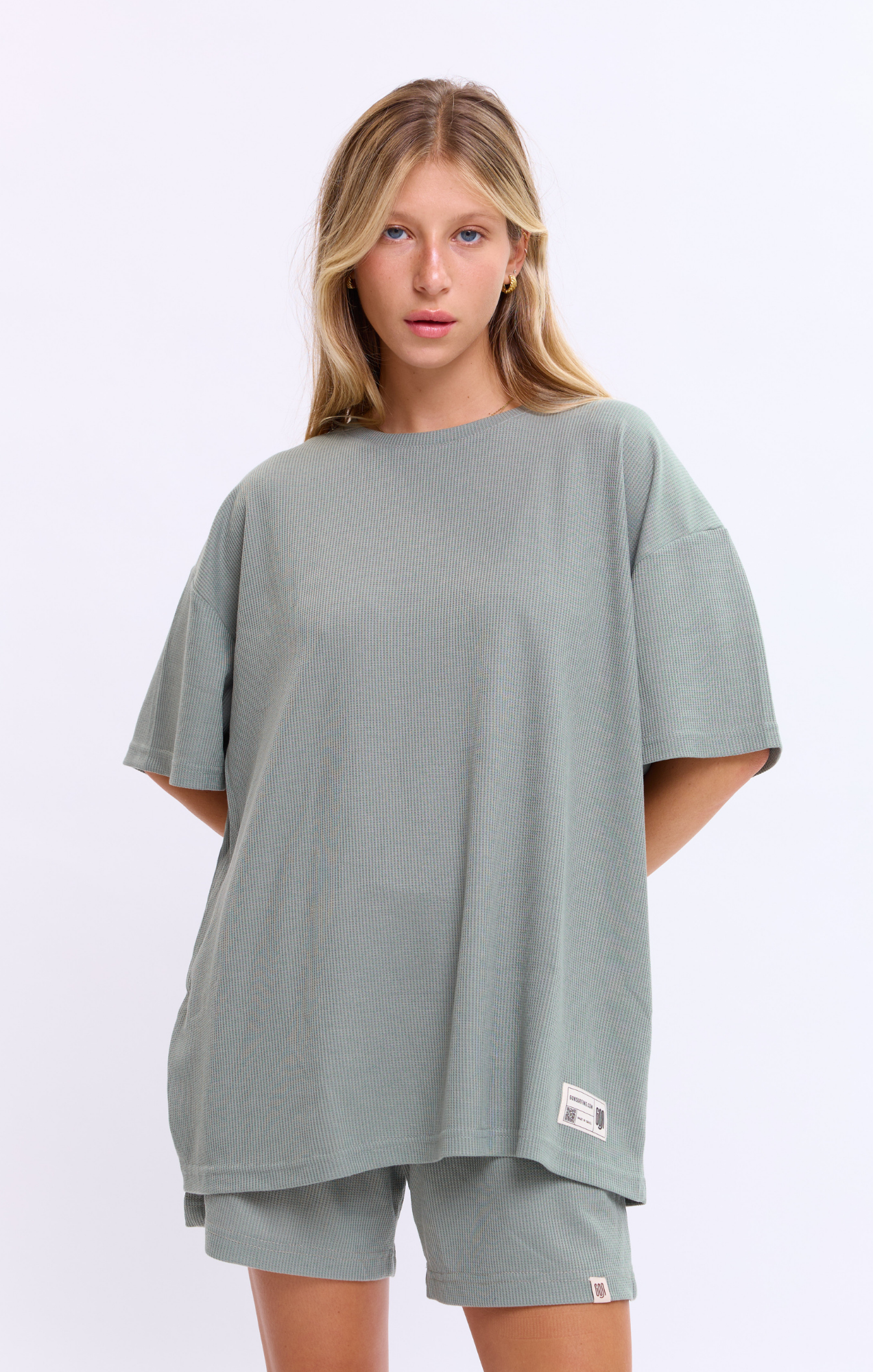 Gray Green - Waffle T-Shirt