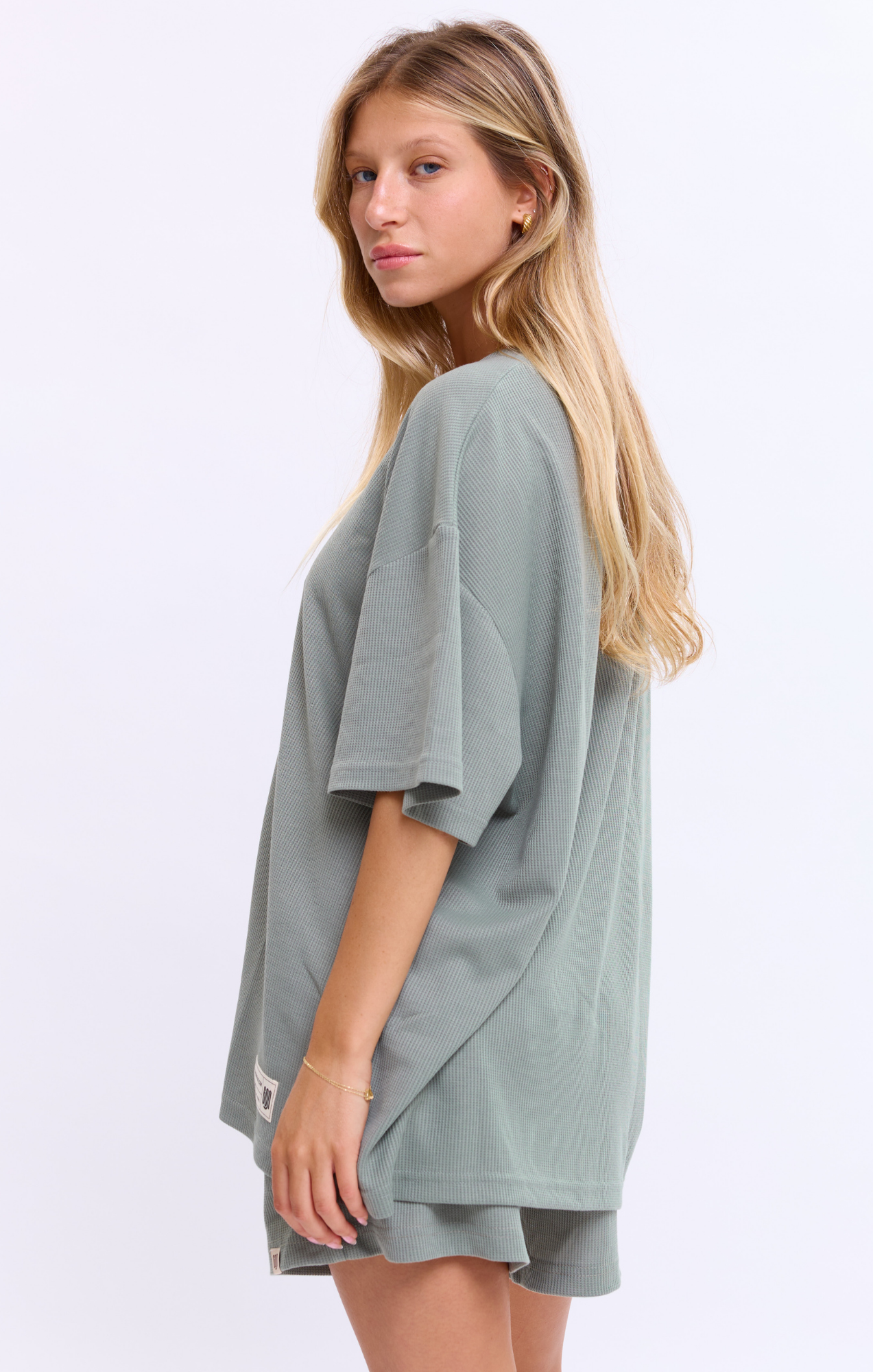 Gray Green - Waffle T-Shirt