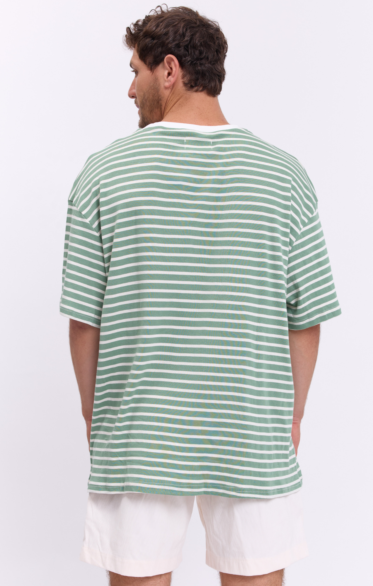 Light Green Stripes - Oversize T-Shirt