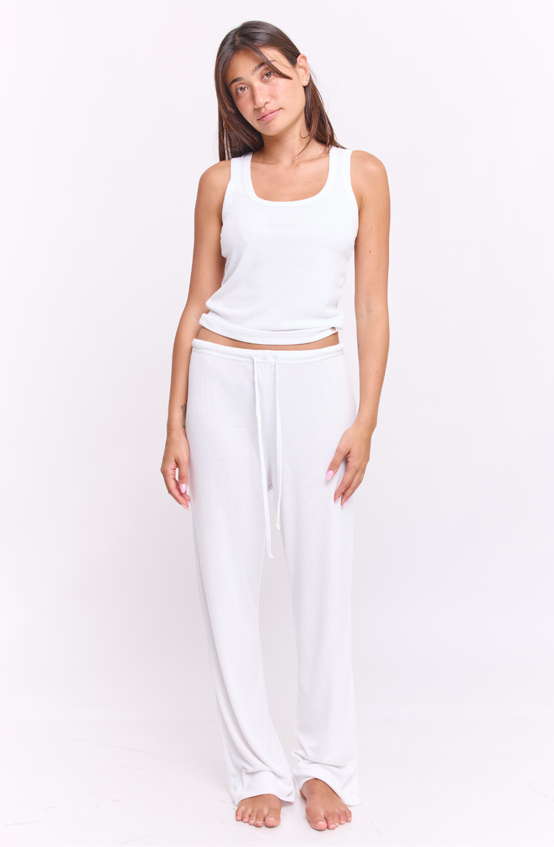 White rib - long pants