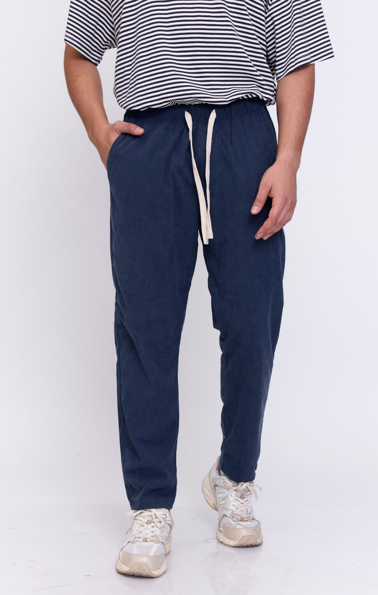 Blue - Corduroy Long Pants