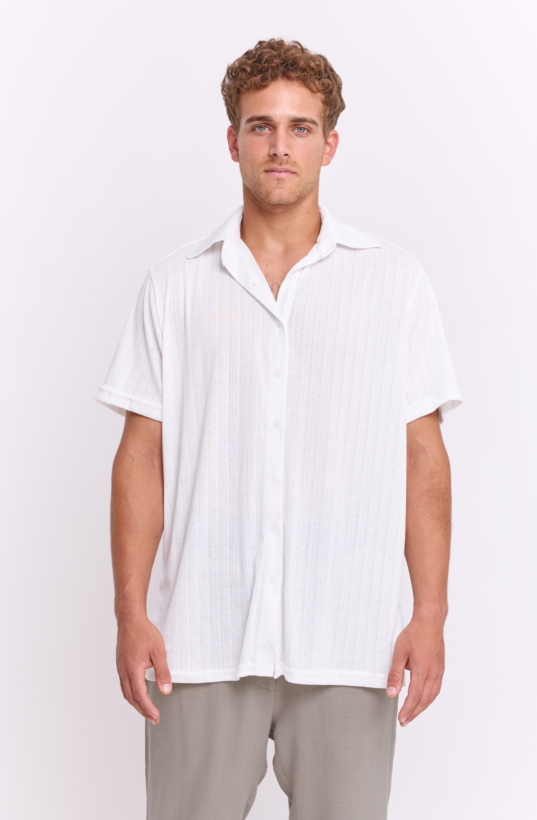 Off white pointill- Buttoned shirt