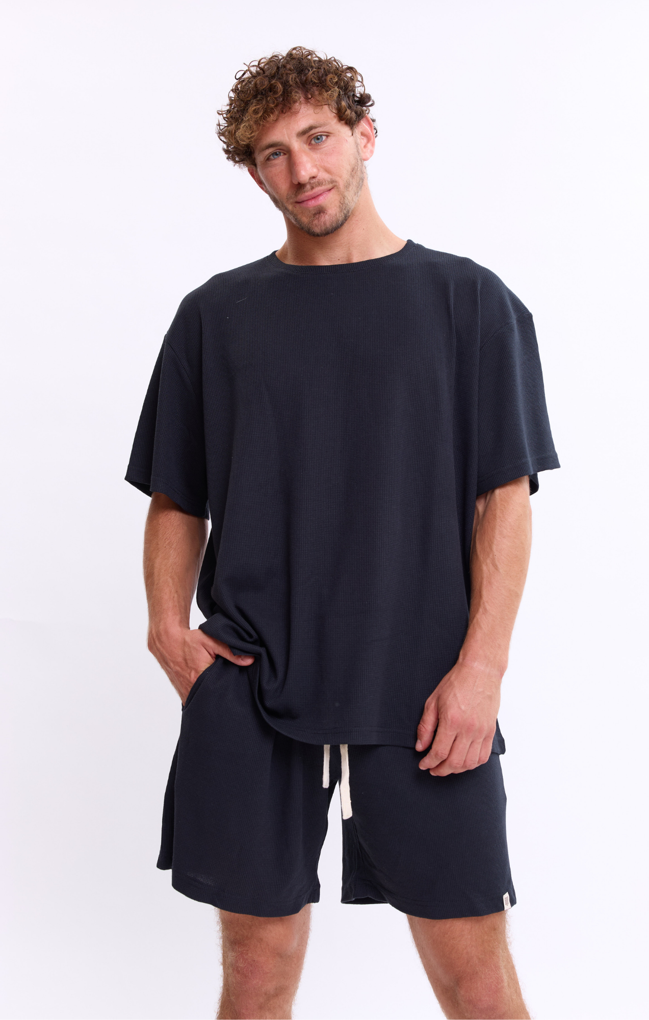 Black - Waffle T-Shirt