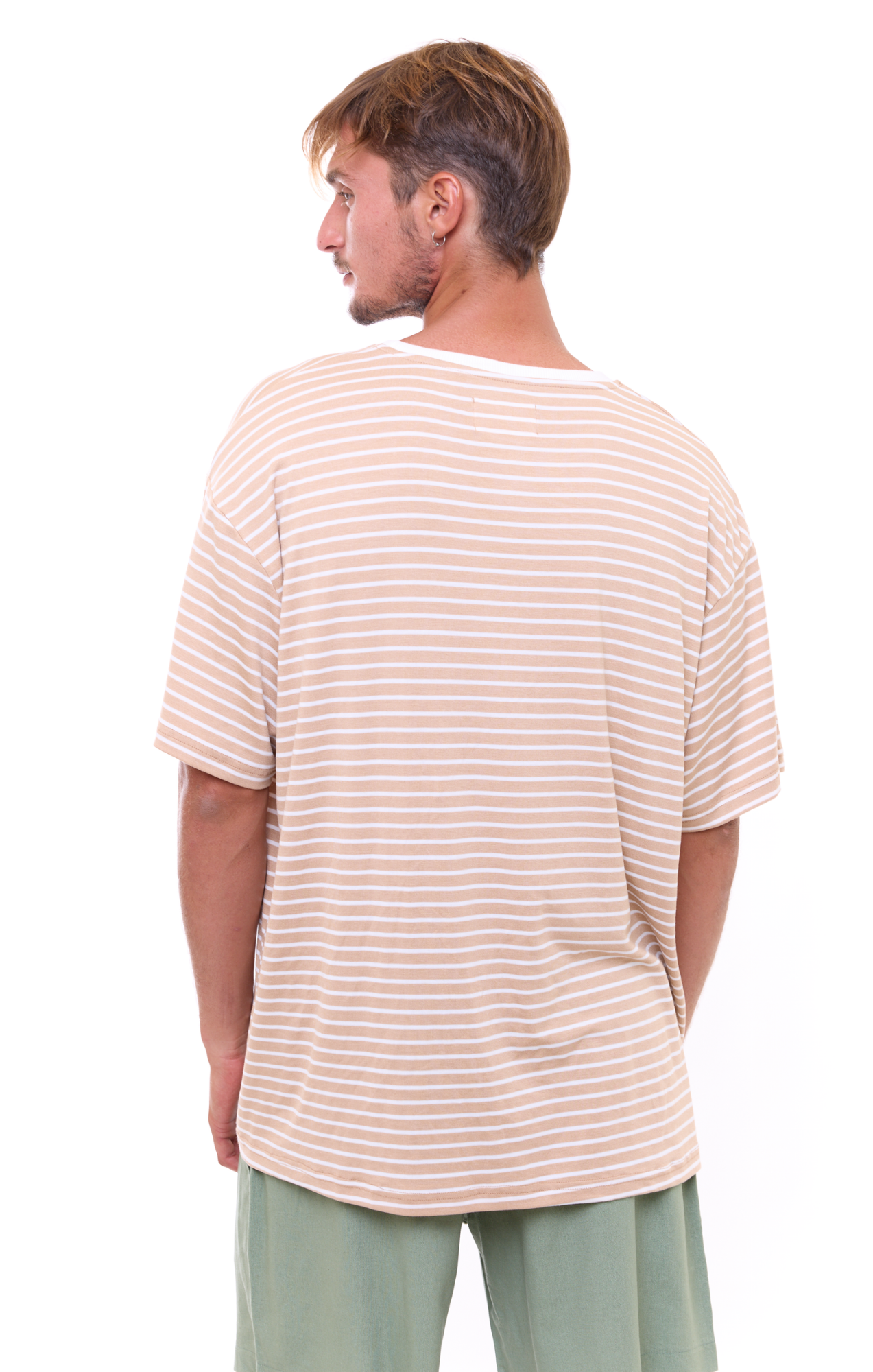 Beige Stripes T-Shirt