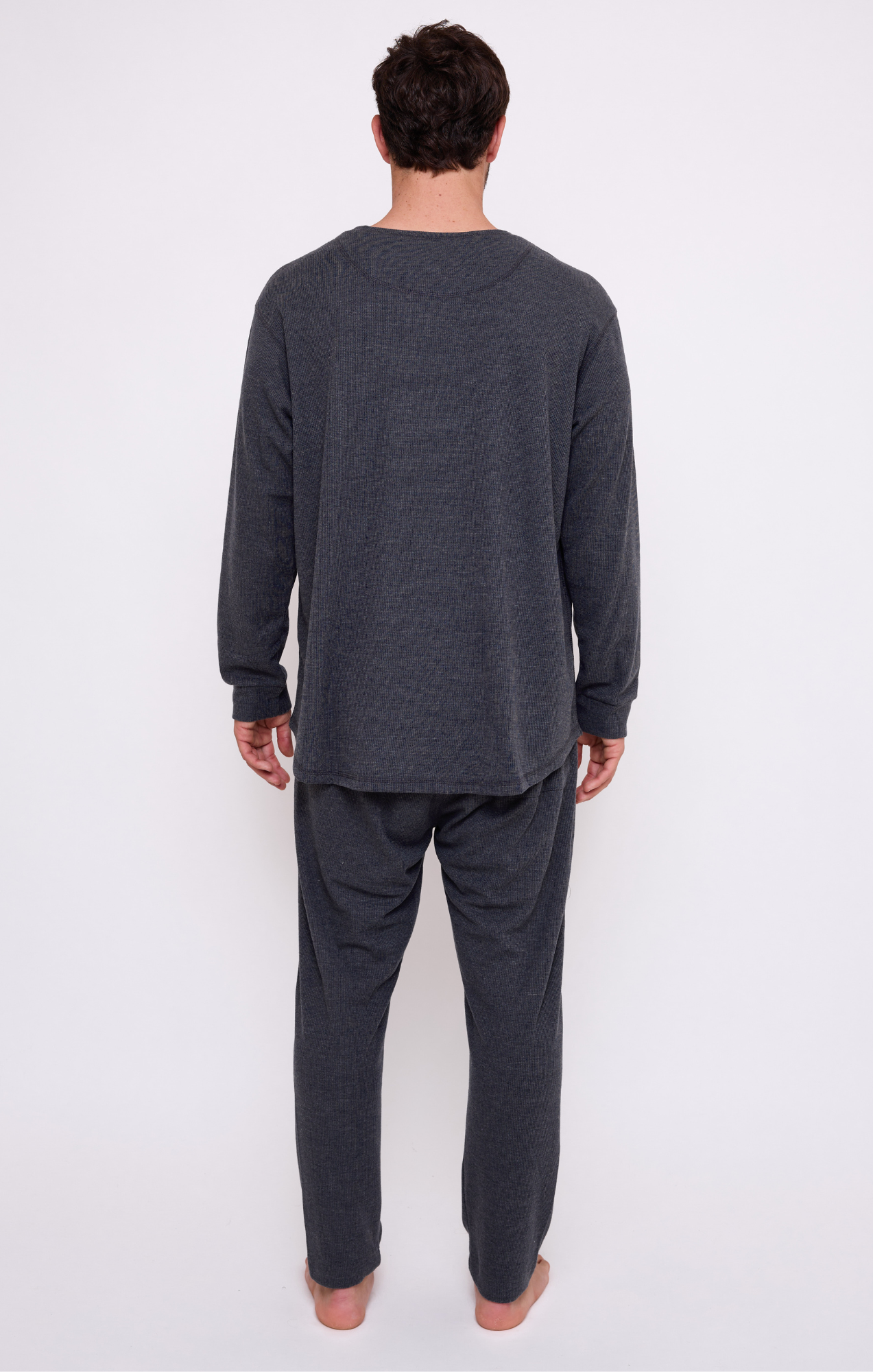 Dark Gray - Waffle Unisex Long Pants