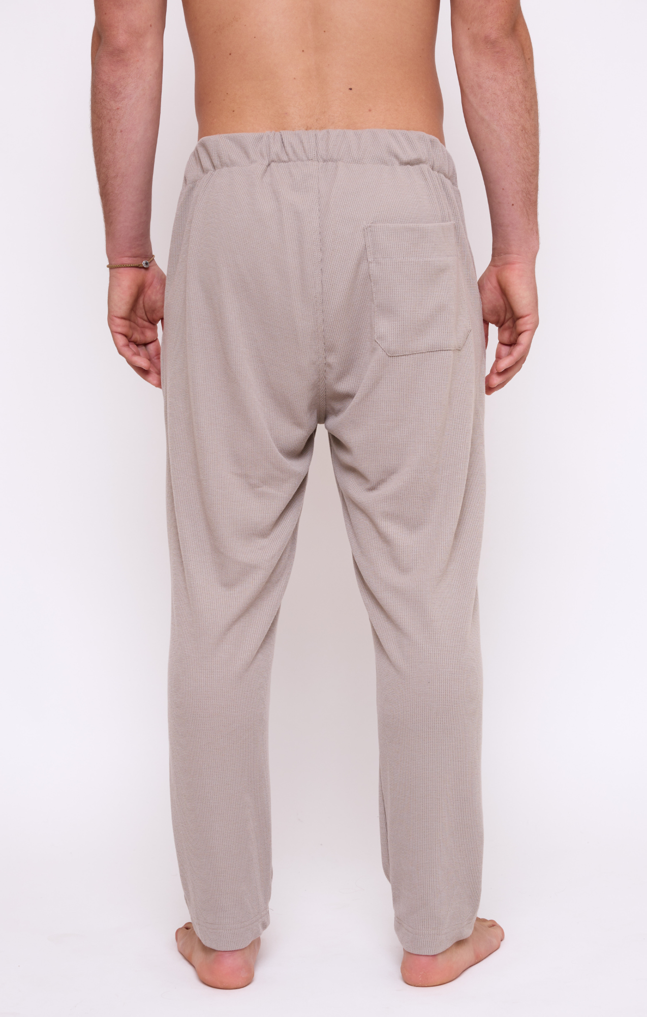 Khaki - Waffle Unisex Long Pants