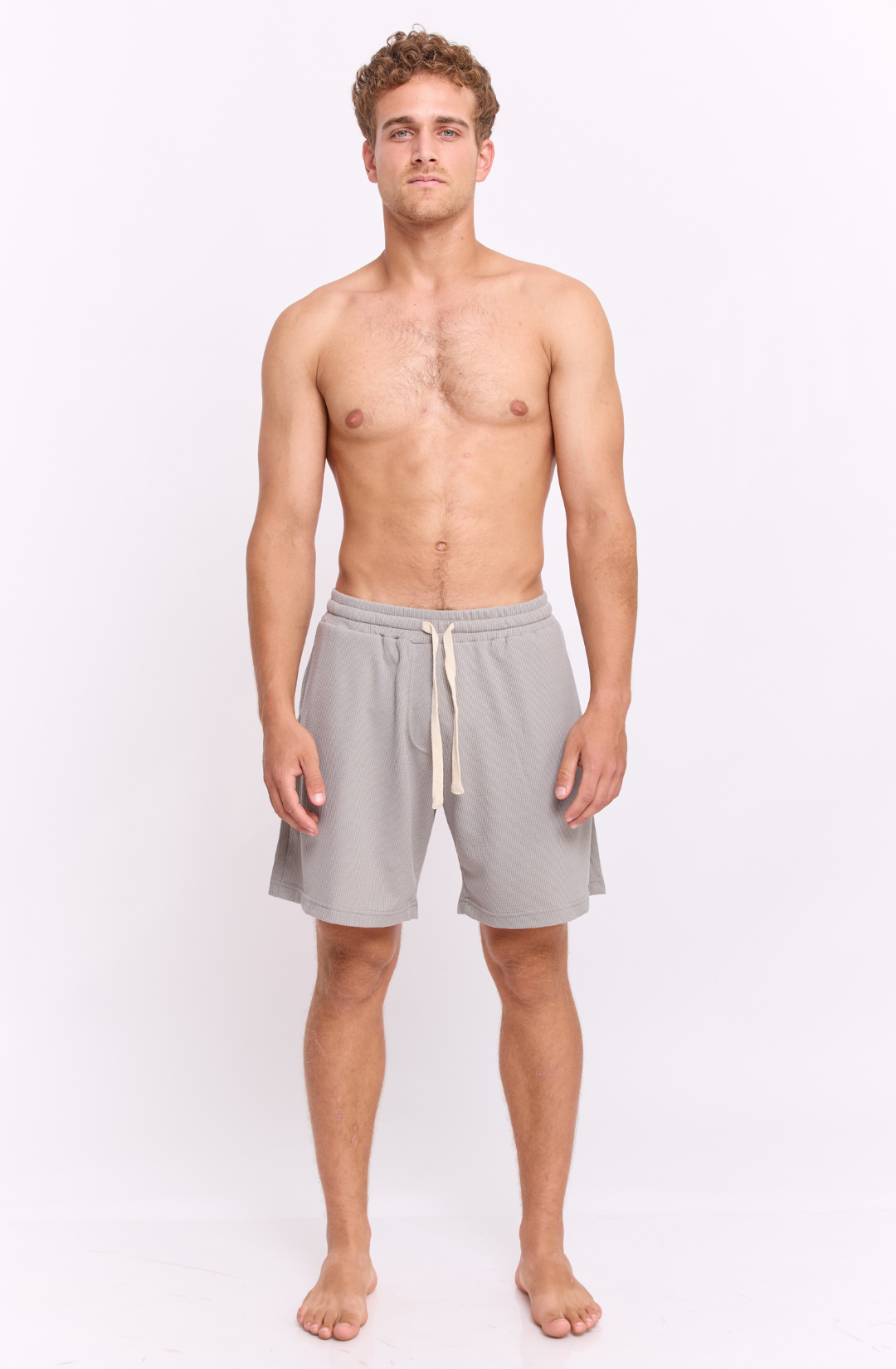 Khaki - Waffle Shorts