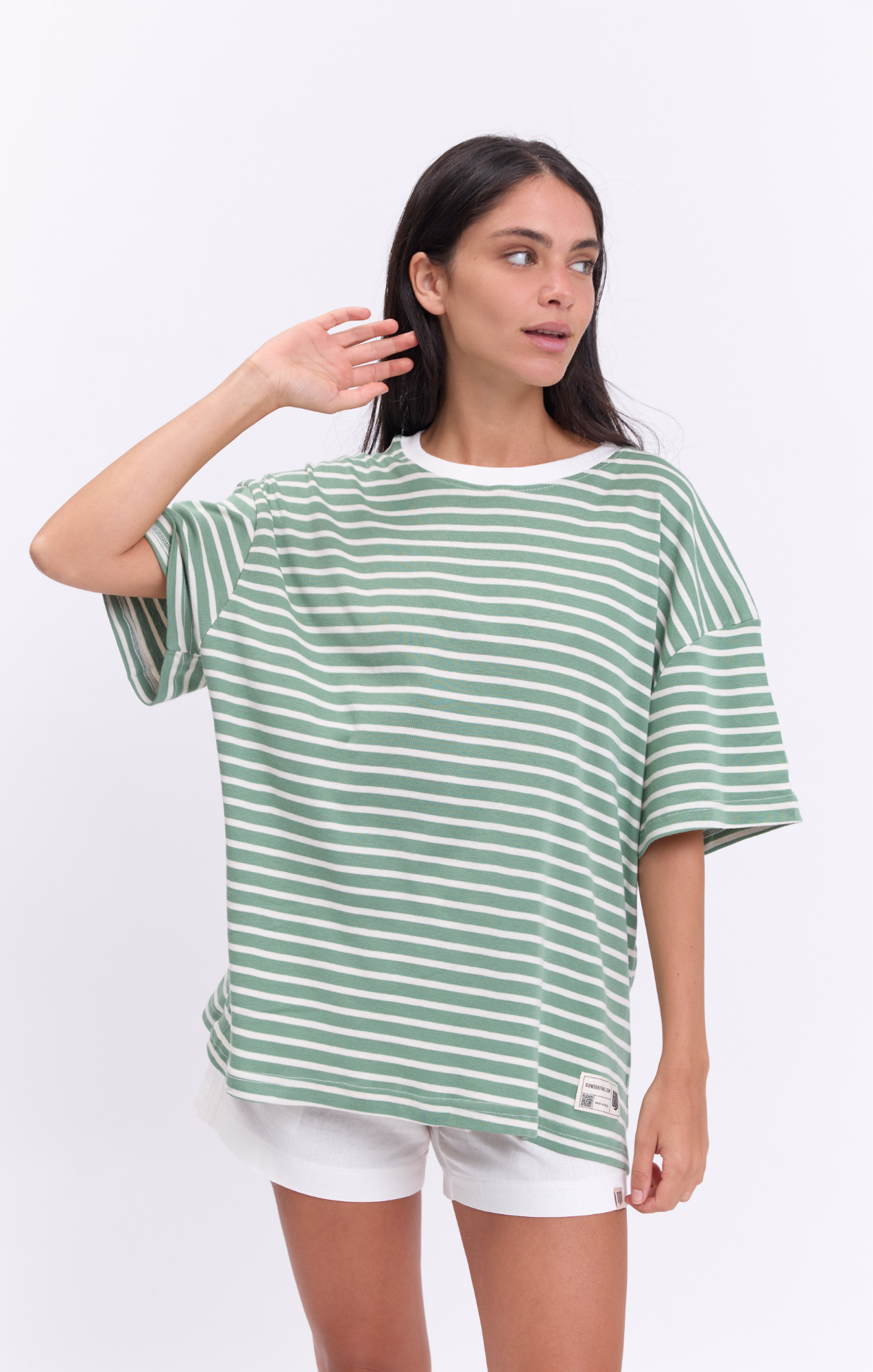 Light Green Stripes - Oversize T-Shirt