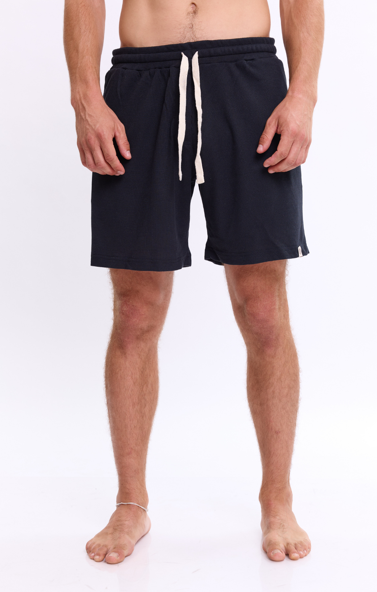 Black - Waffle Shorts