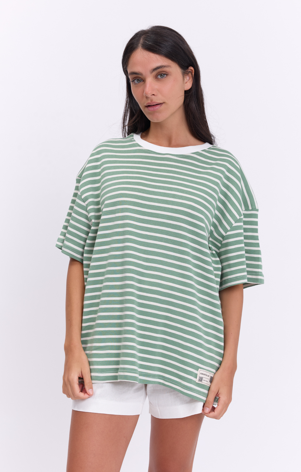 Light Green Stripes - Oversize T-Shirt