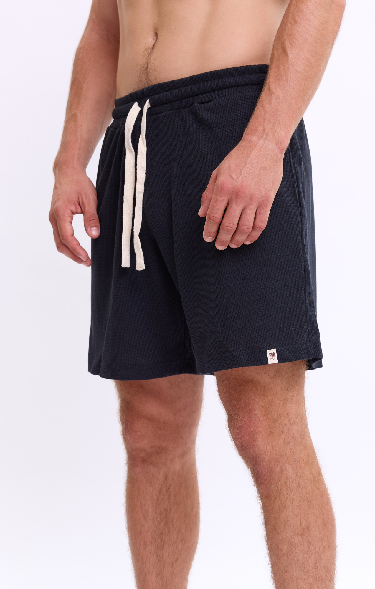 Black - Waffle Shorts