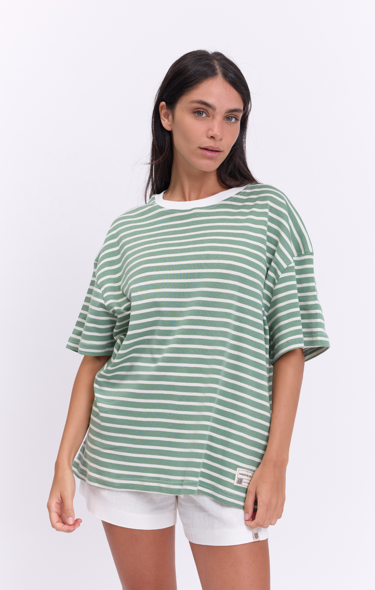 Light Green Stripes - Oversize T-Shirt