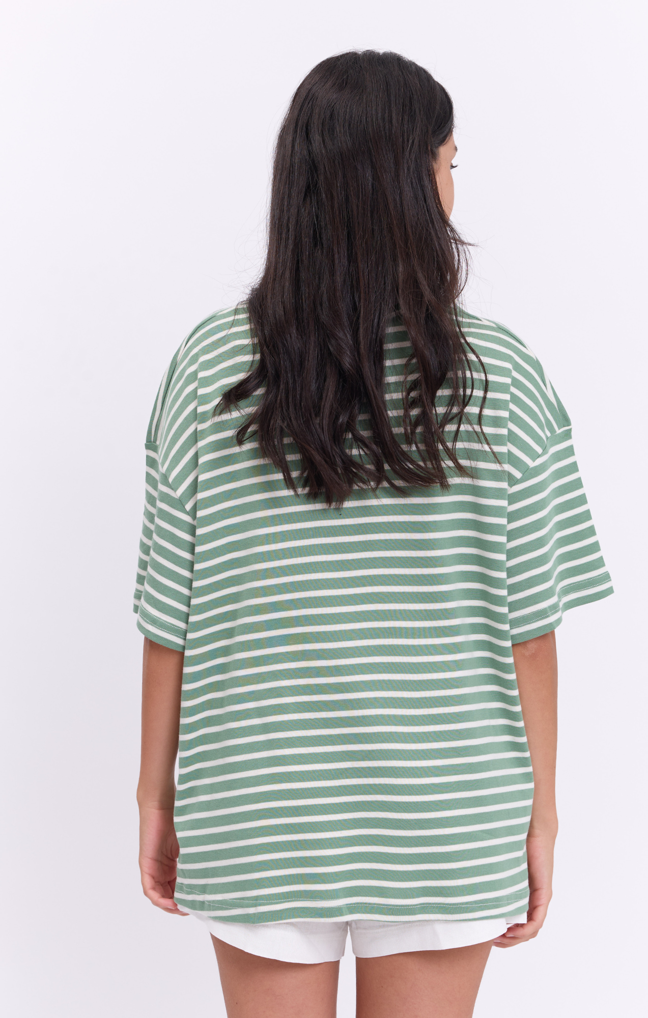 Light Green Stripes - Oversize T-Shirt