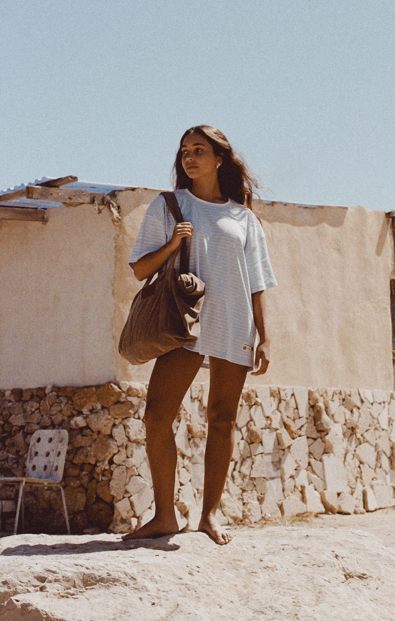 Khaki - Corduroy Bag