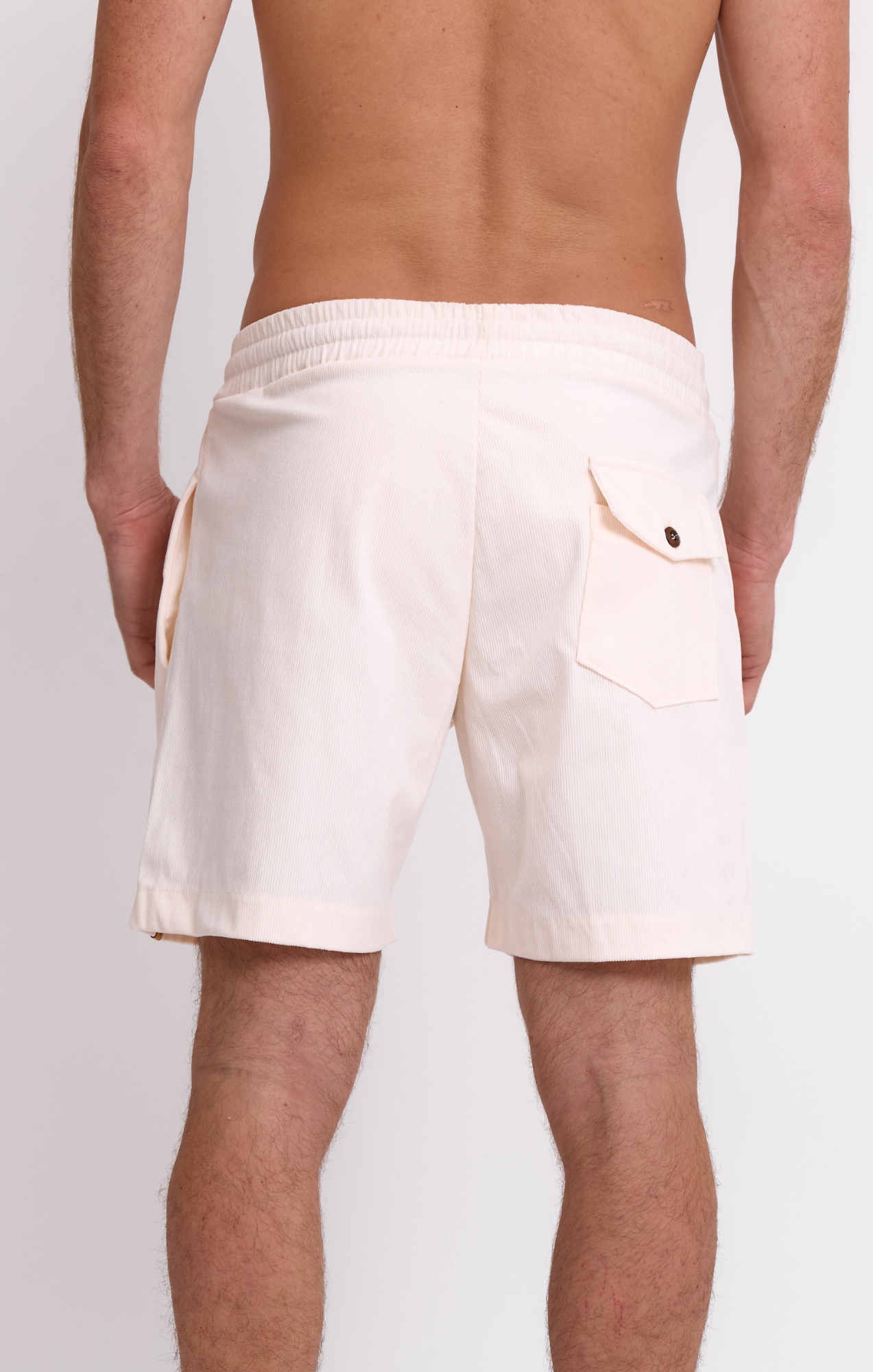Cream - Corduroy Shorts