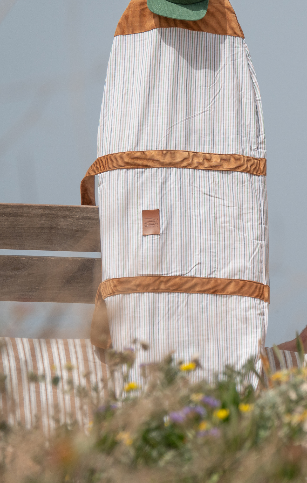 Green Stripes - Surfboard Bag