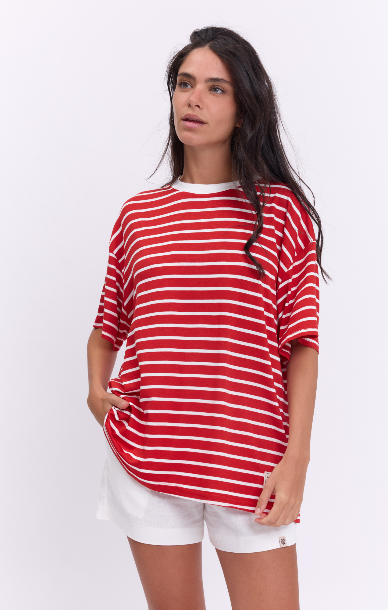 Red Stripes - Oversize T-Shirt