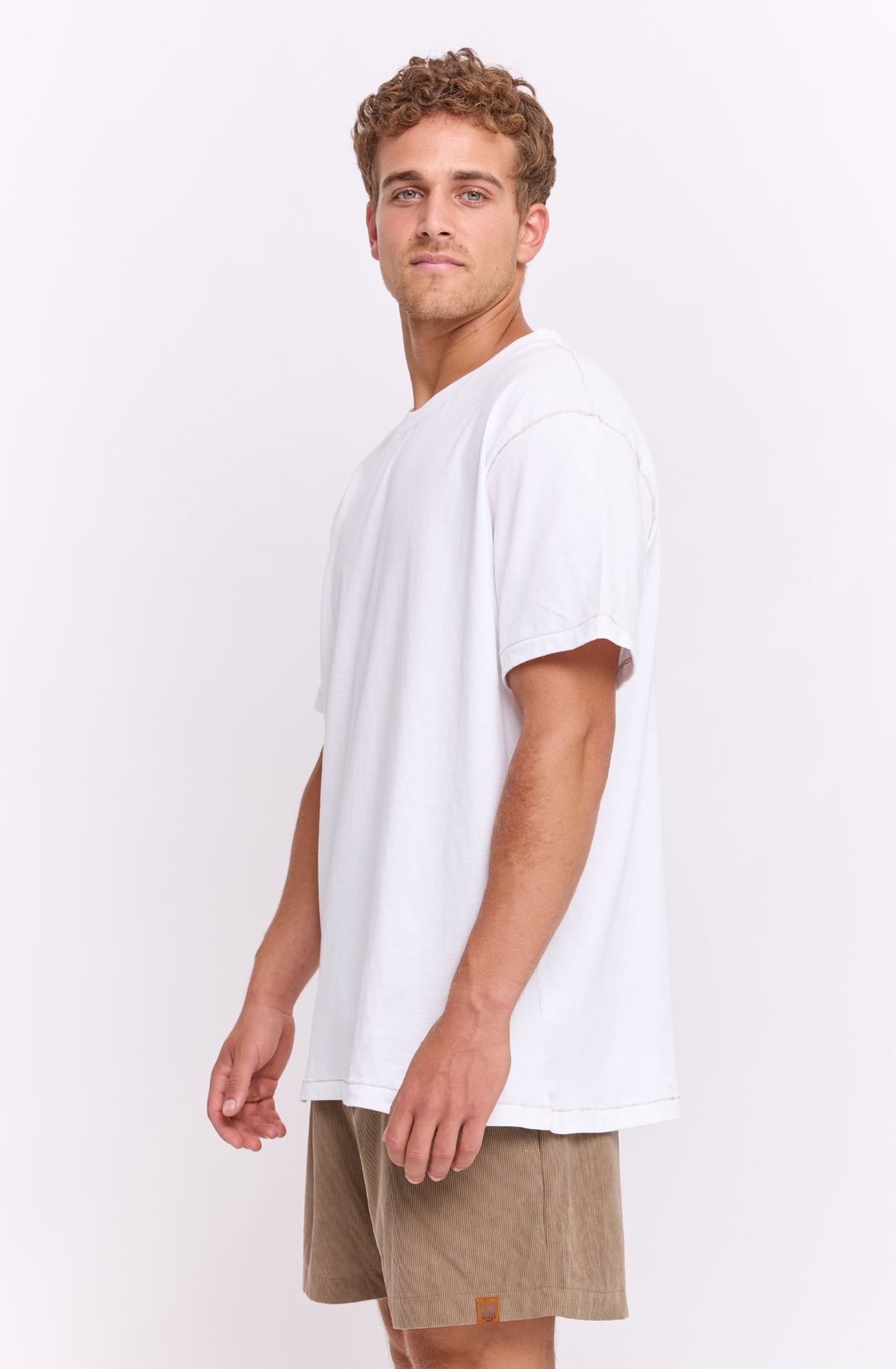 White - stitches t-shirt