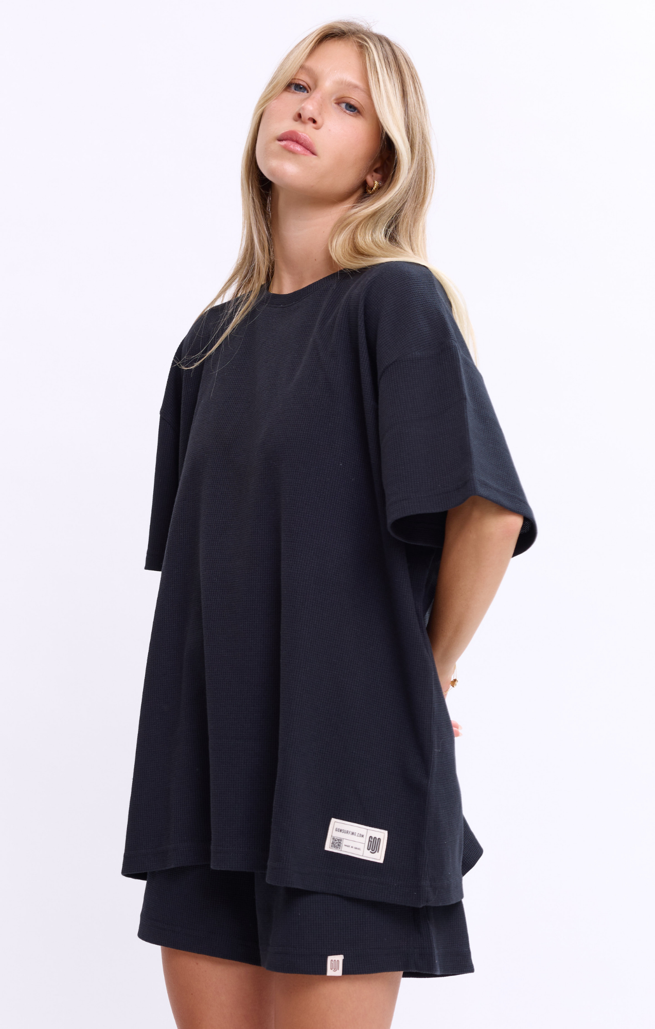 Black - Waffle T-Shirt