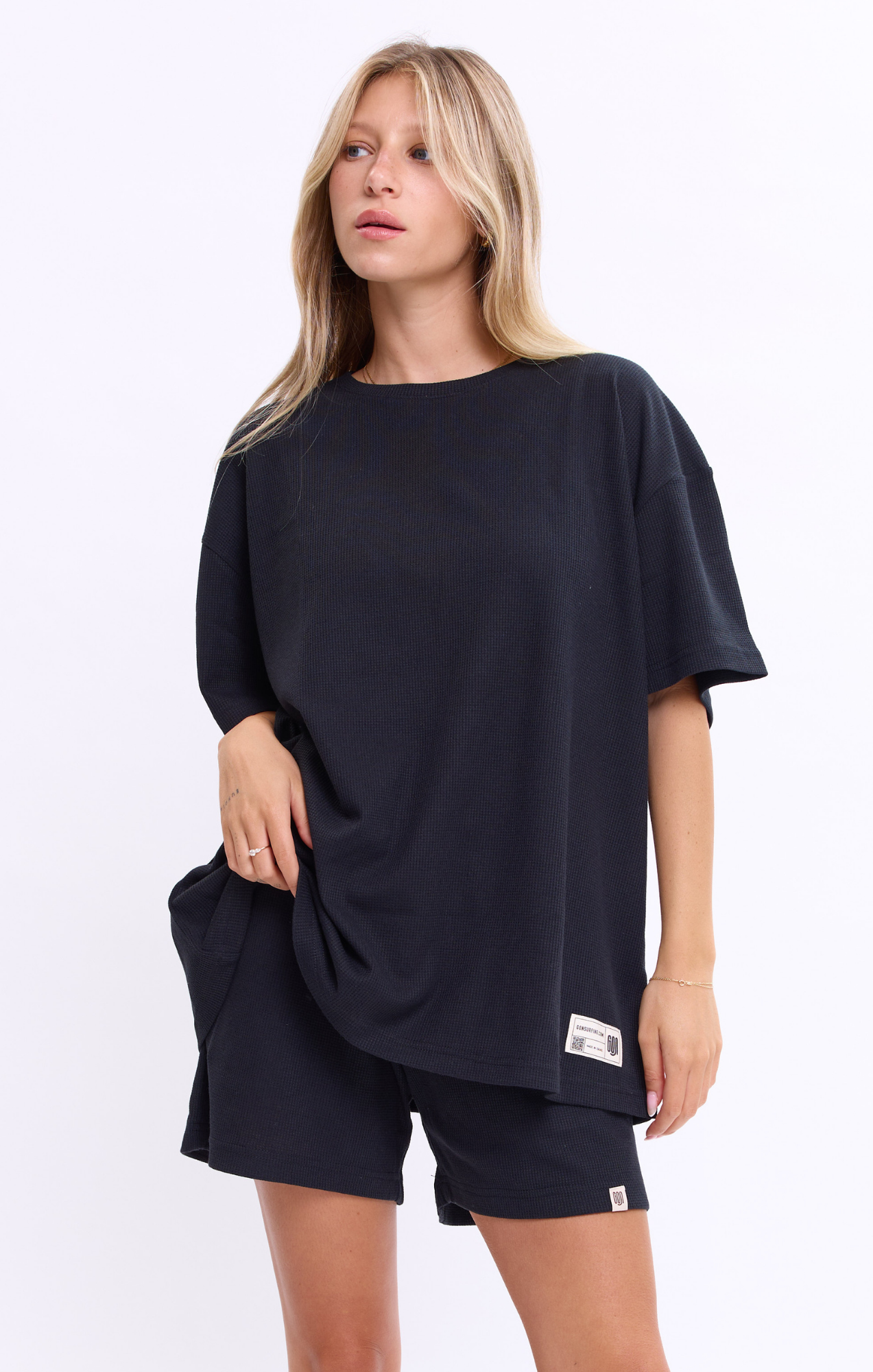 Black - Waffle T-Shirt