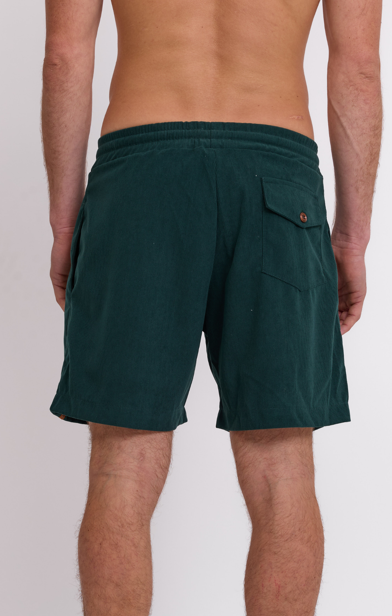 Bottle Green - Corduroy Shorts