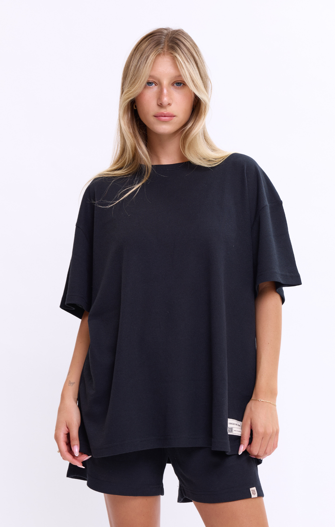 Black - Waffle T-Shirt